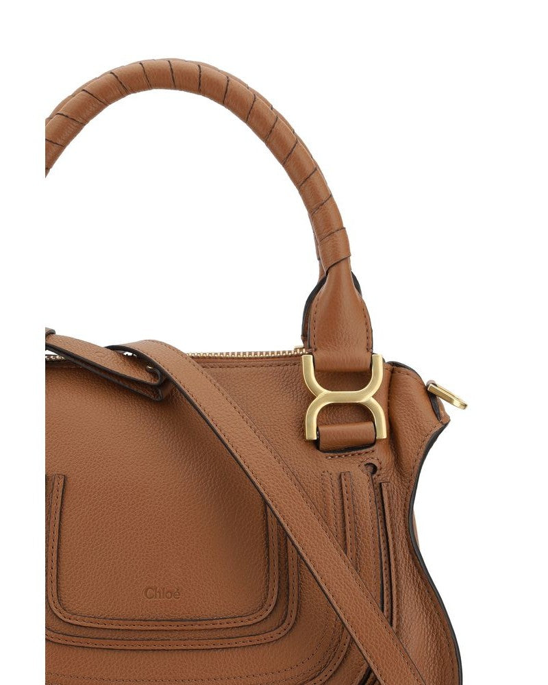 Chloé Brown Calf Leather Bos Taurus Shoulder Bag Glam Steals