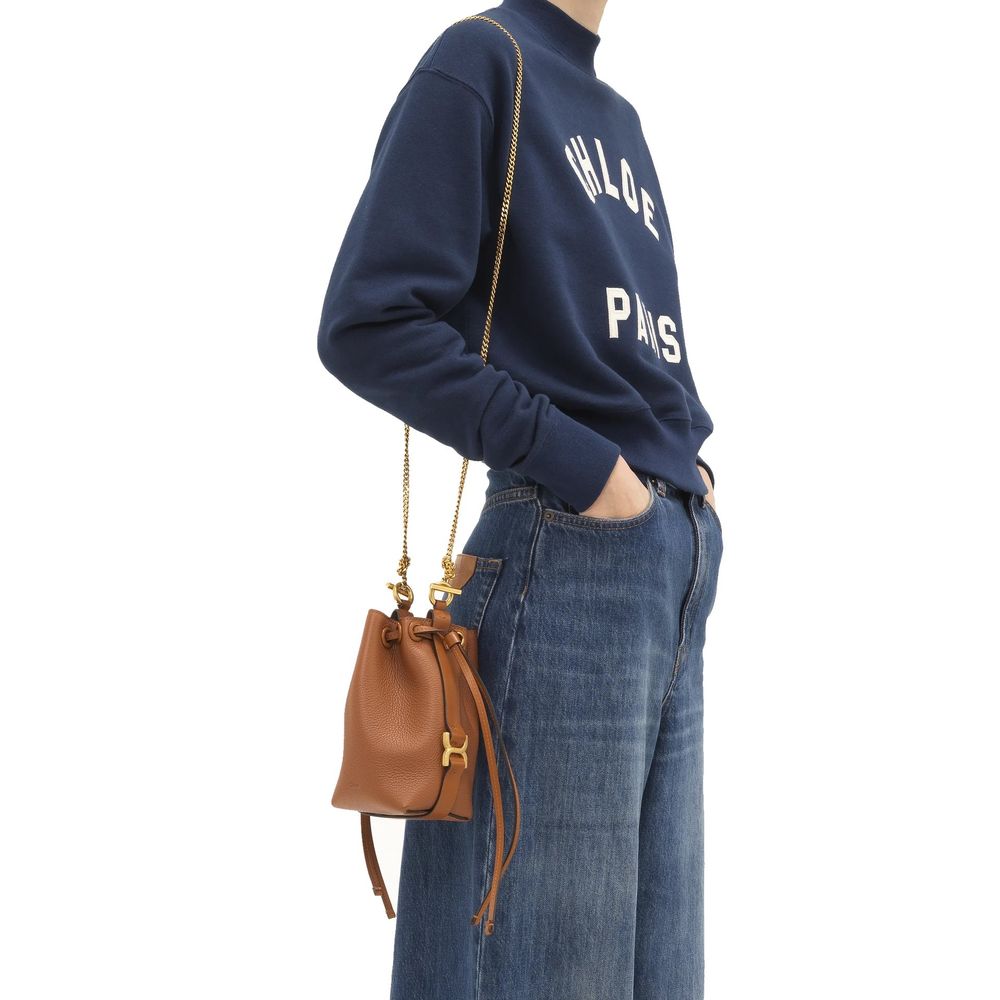 Chloé Brown Calfskin Backet Bag Glam Steals