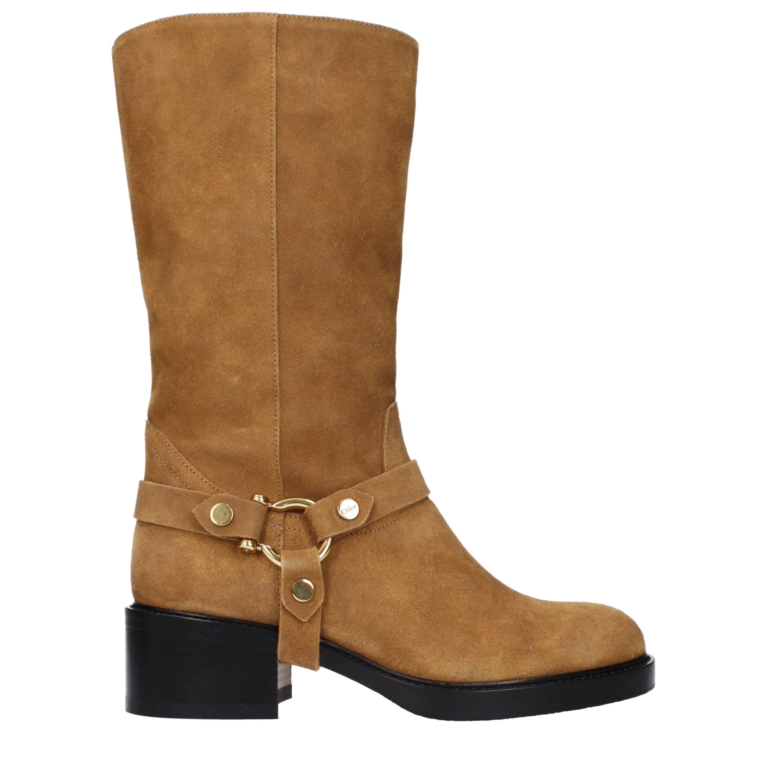 Chloé Brown Leather Ankle Boots Glam Steals