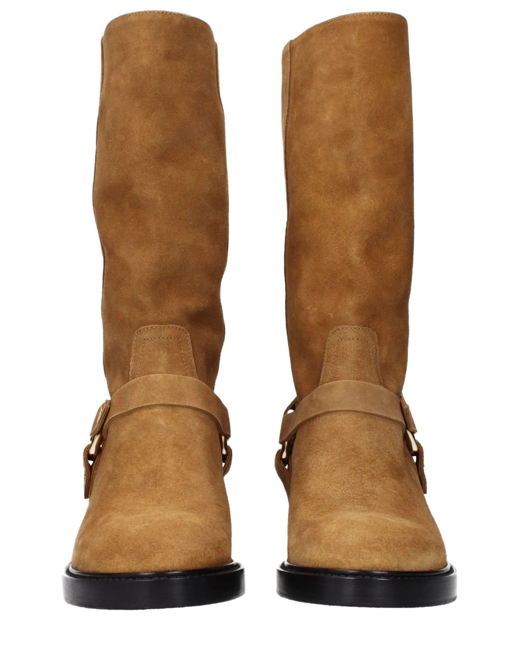 Chloé Brown Leather Ankle Boots Boots