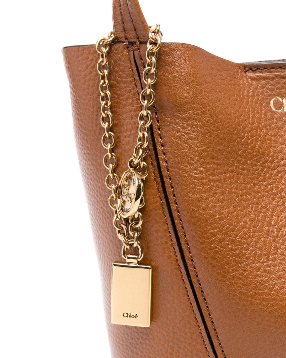 Chloé Brown Leather Bag Shopper