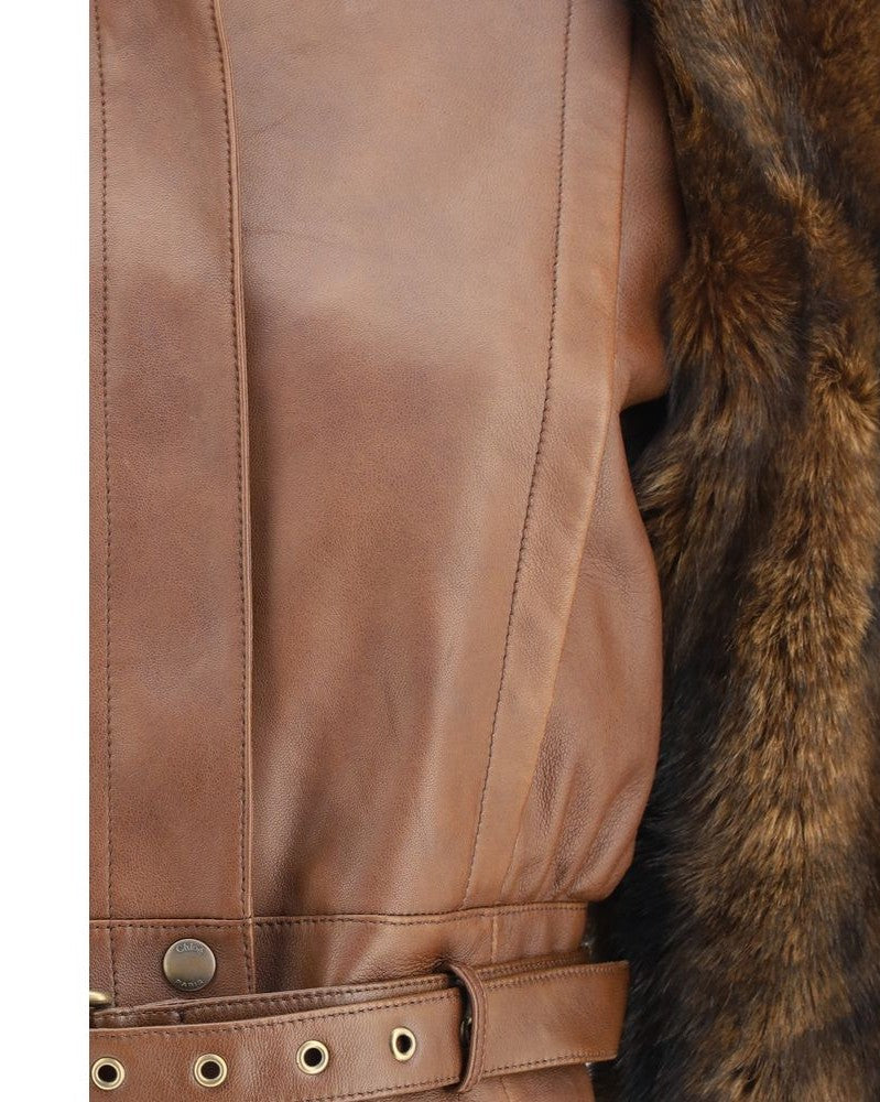 Chloé Brown Leather Jacket Glam Steals