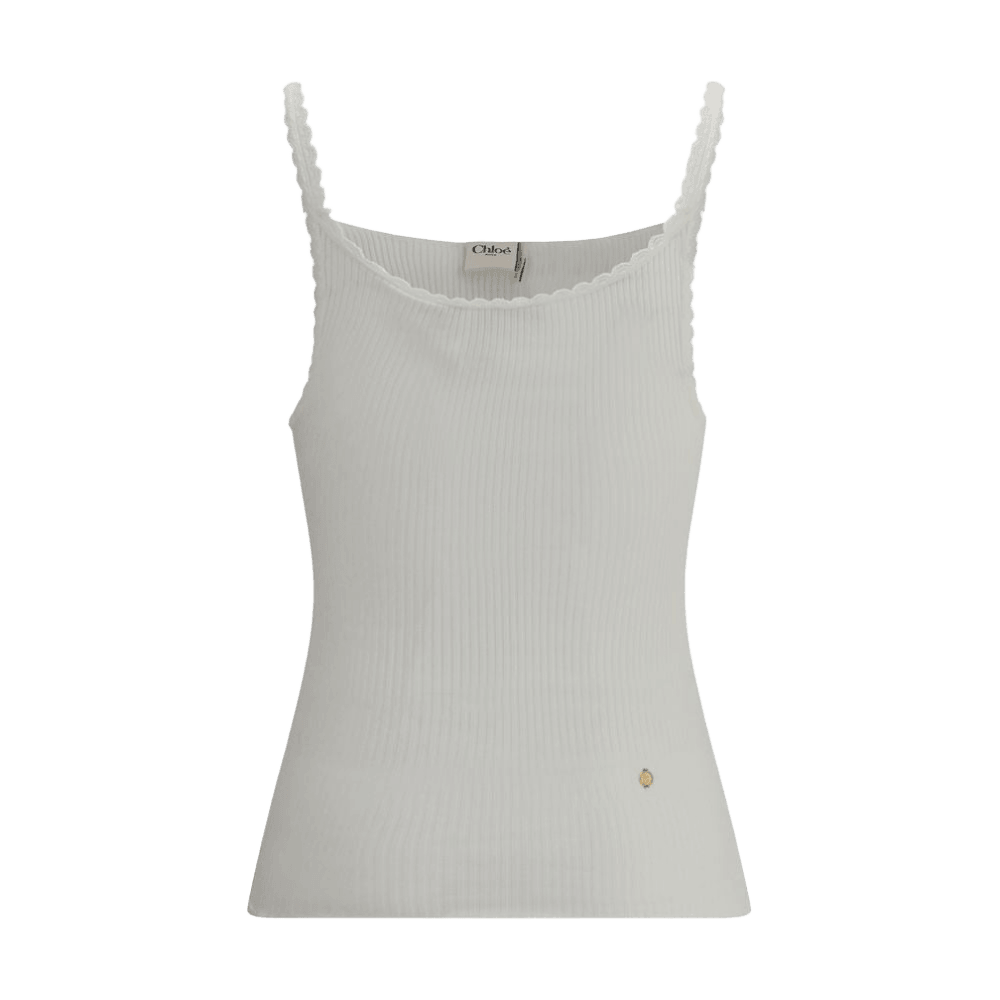 Chloé Cotton Tank Top Glam Steals