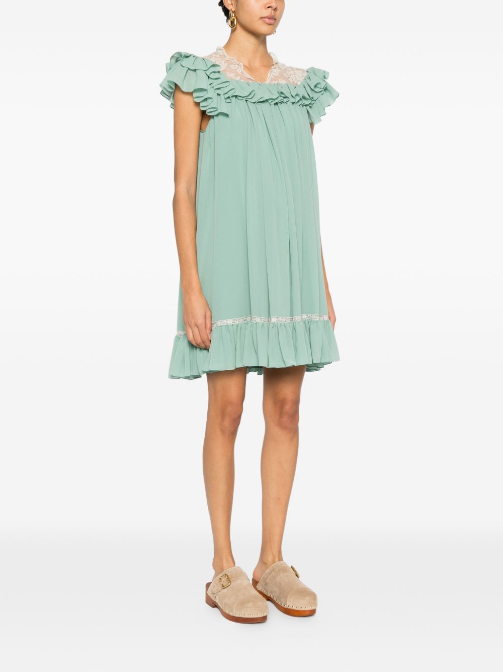 Chloé Green Dress Glam Steals