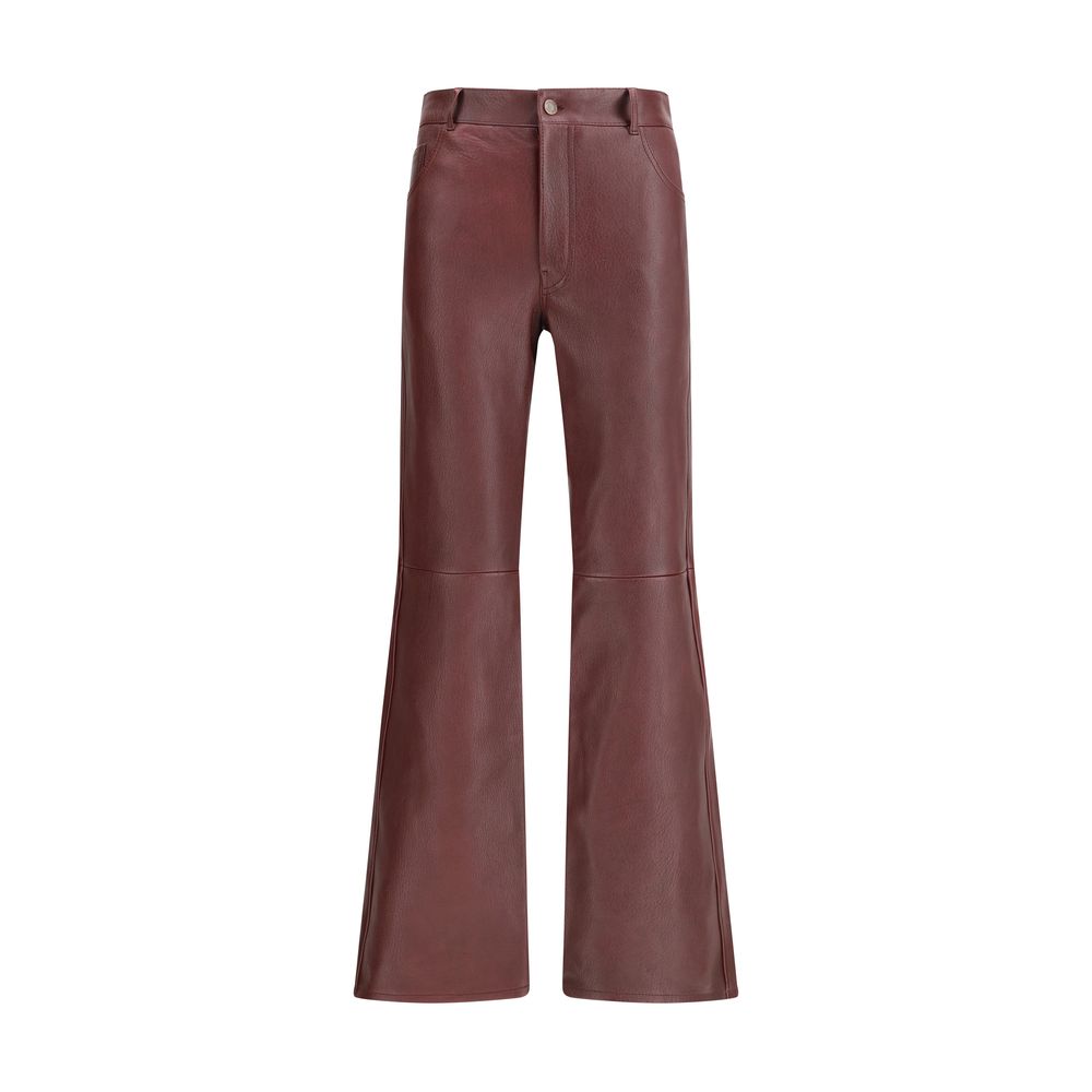 Chloé Leather Bordeaux Pant Glam Steals