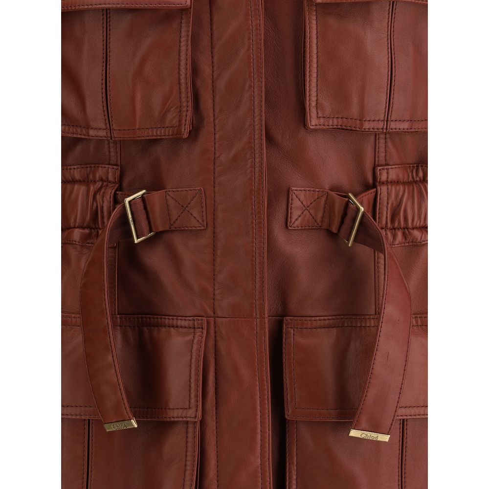 Chloé Leather Vest Glam Steals