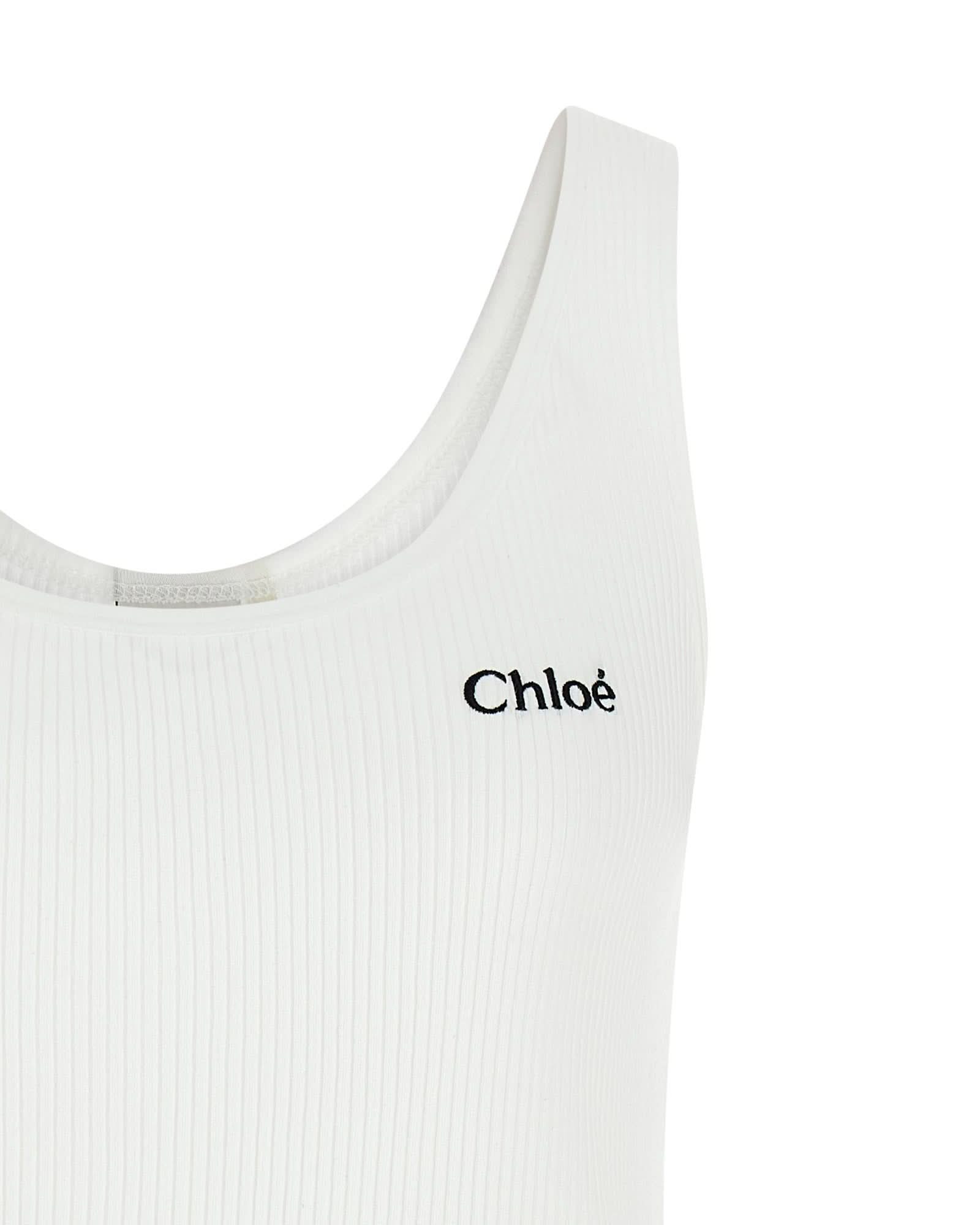 Chloé Logo Embroidery Top Glam Steals