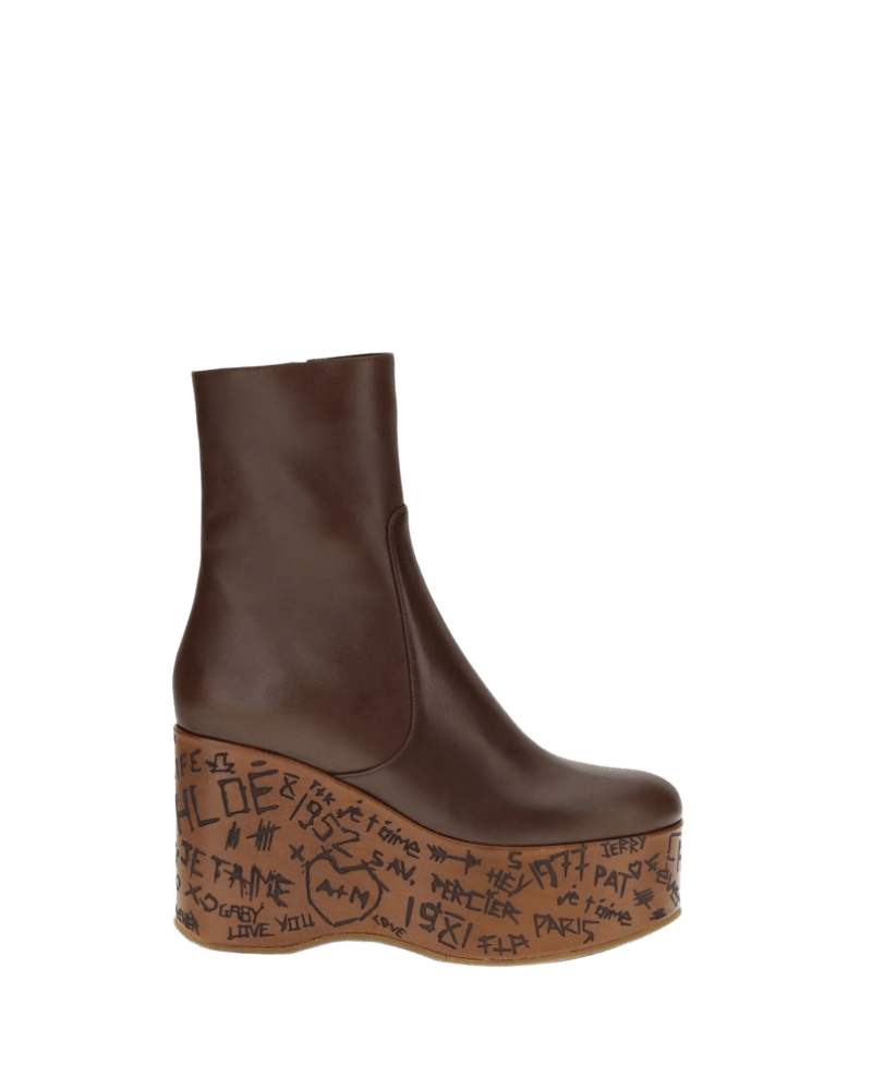 Chloé Maxime Wedge Ankle Boots Glam Steals