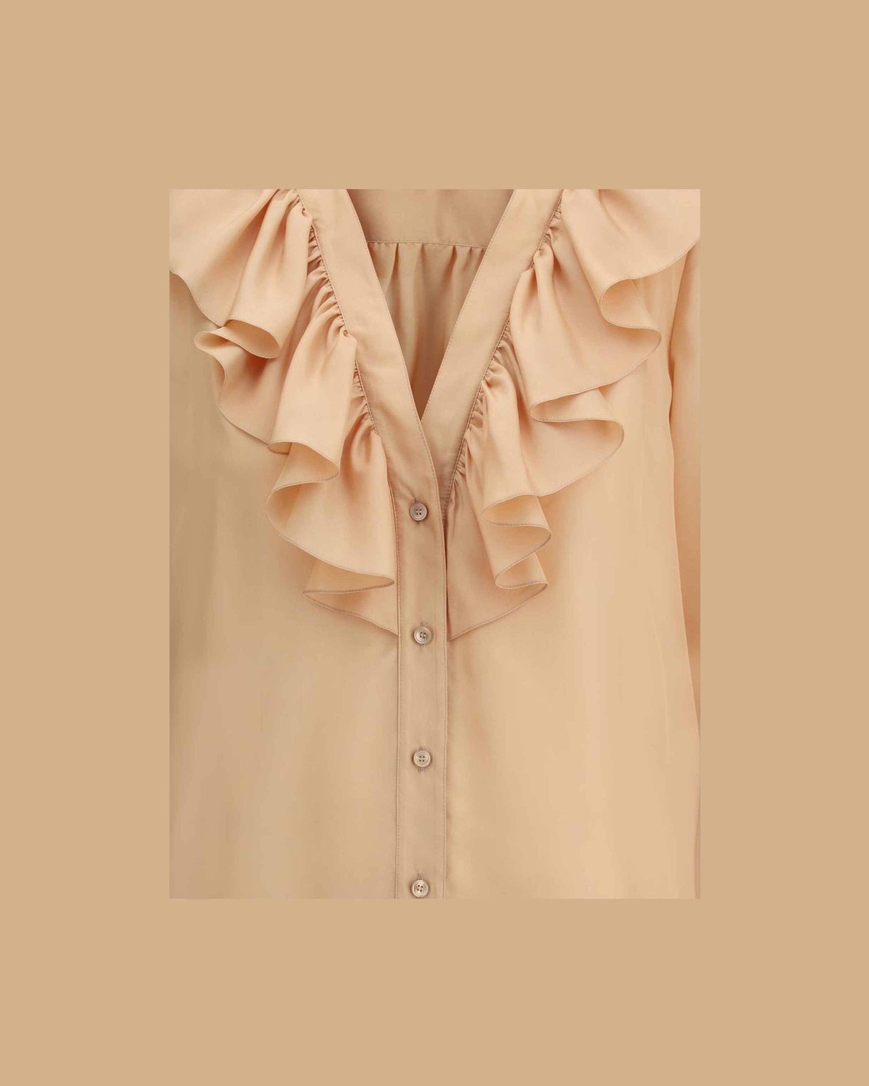 Chloé Ruffle Shirt Glam Steals