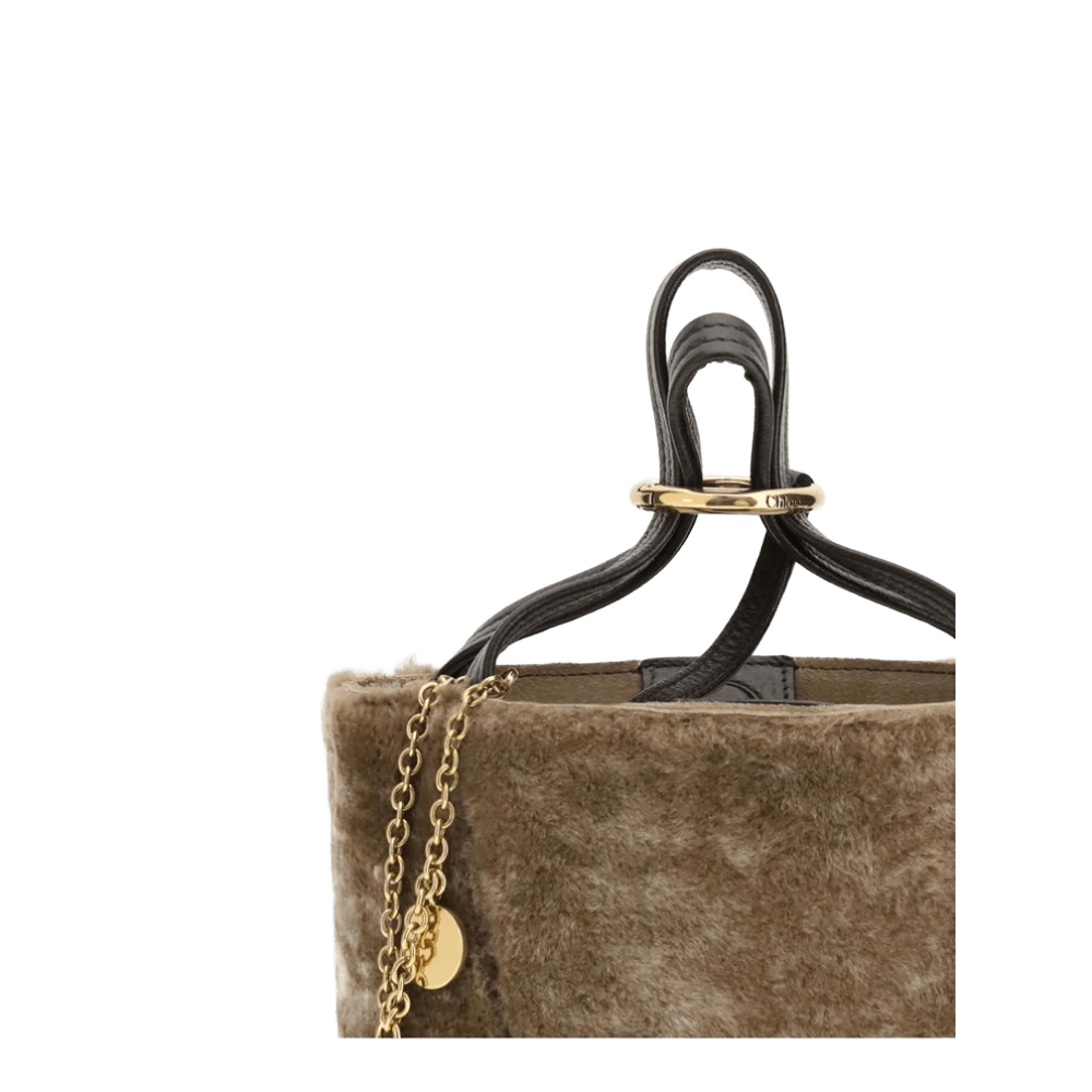 Chloé Shearling Small Spin Tote Bag Glam Steals