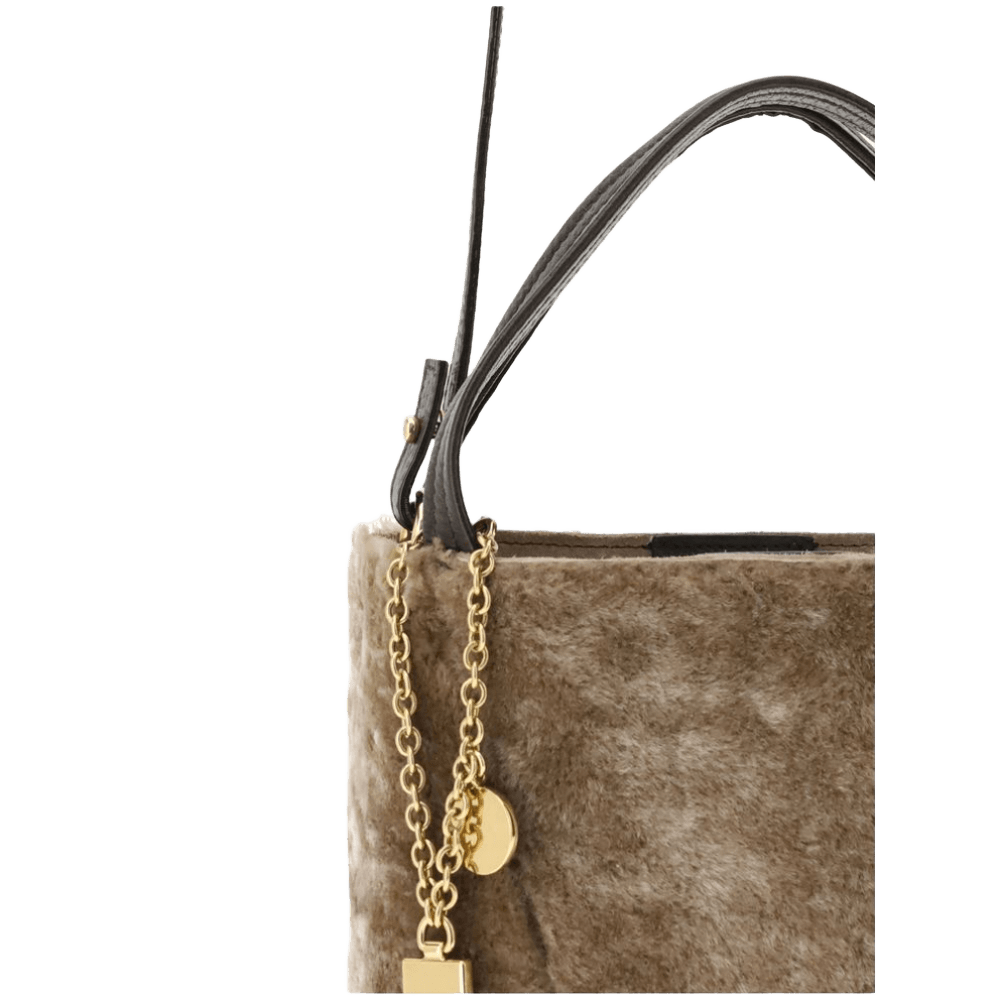Chloé Shearling Small Spin Tote Bag Glam Steals