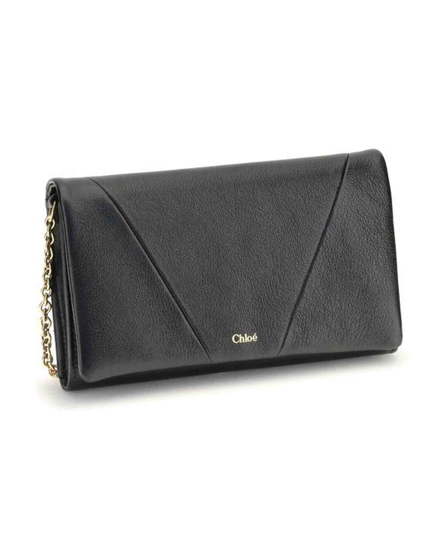 Chloé Spin Wallet with Flap and Chain Glam Steals