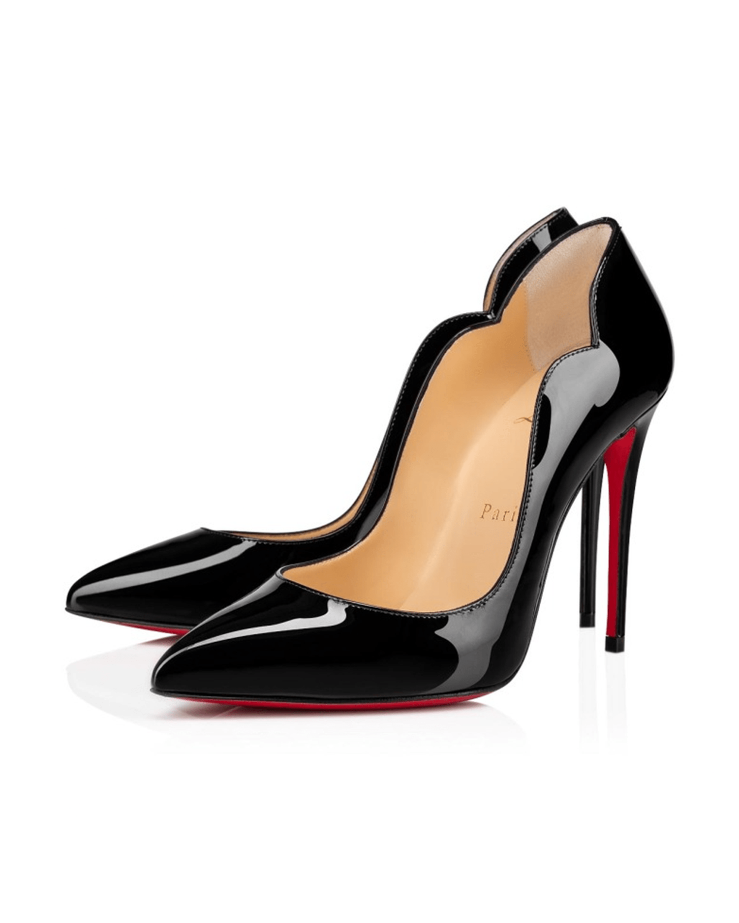 Christian Louboutin Patent Leather Hot Chick Black Pumps Glam Steals