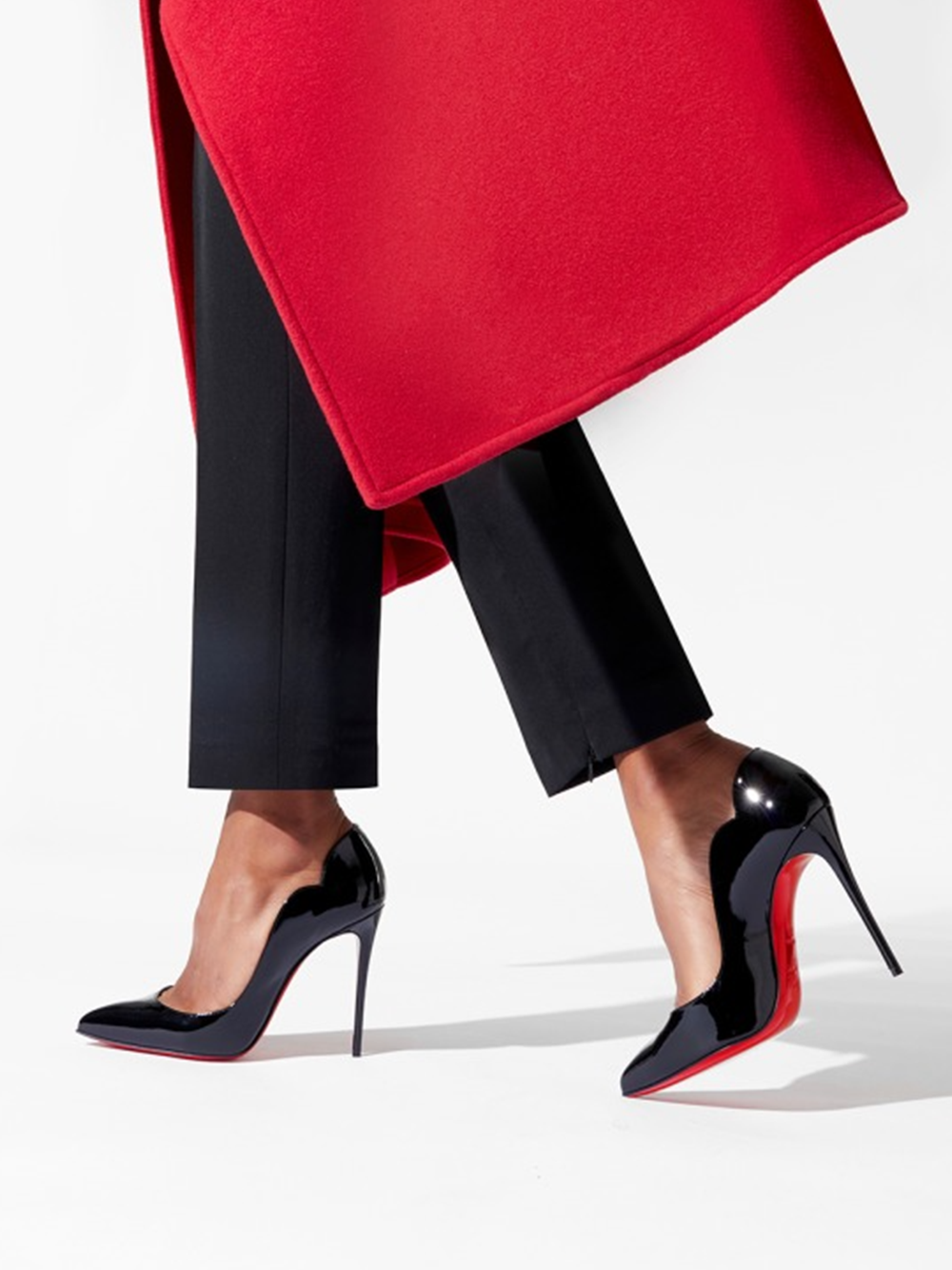 Christian Louboutin Patent Leather Hot Chick Black Pumps Glam Steals