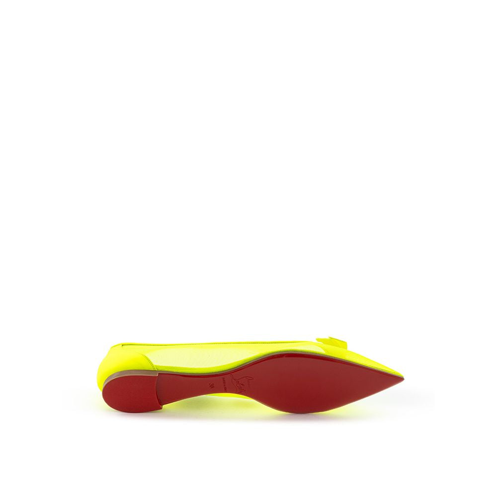 Christian Louboutin Yellow Mesh Sunshine Flat Elegance Glam Steals