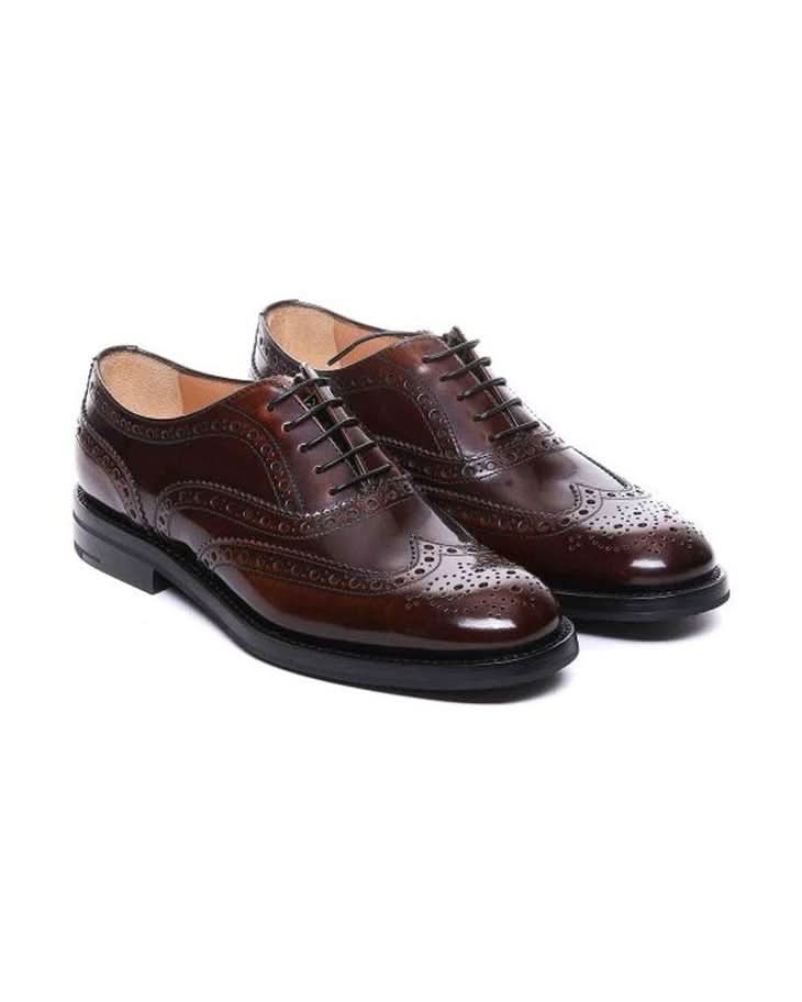 Churchs Brown Calfskin Oxfords Derbies