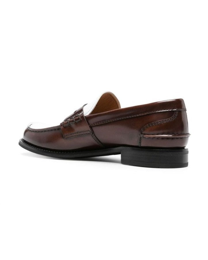 Churchs Brown Calfskin Slip On Loafers Glam Steals