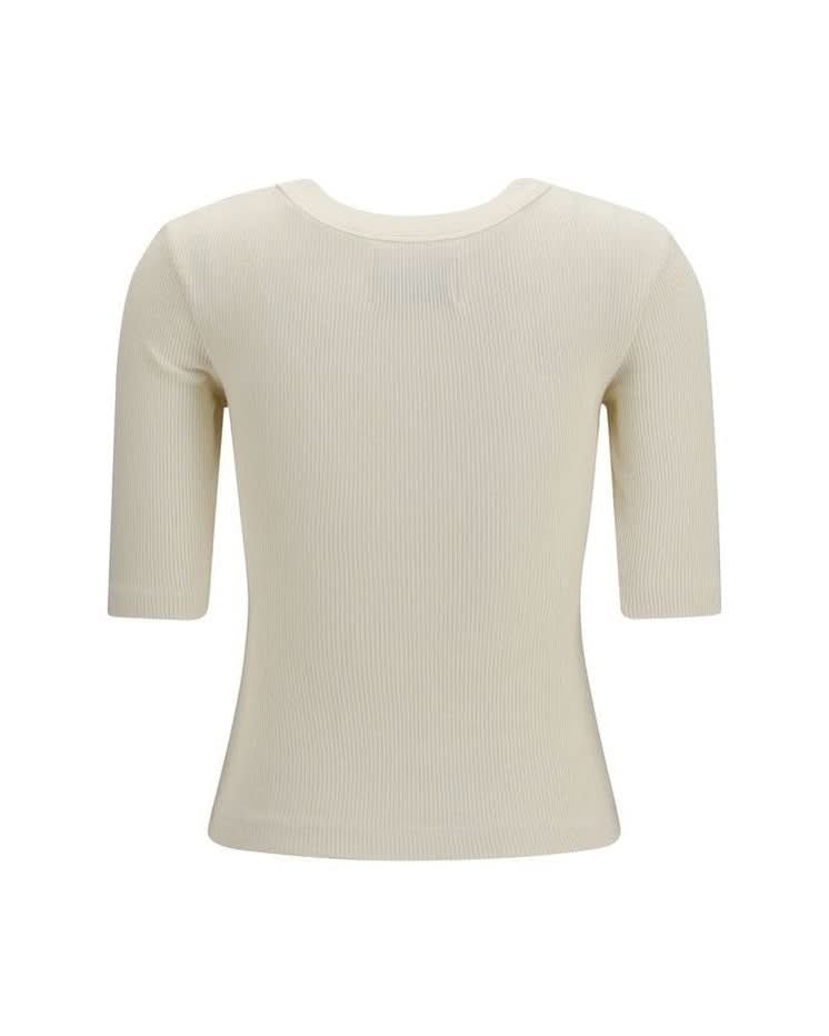 Citizens Of Humanity Beige Cotton T-shirt Glam Steals
