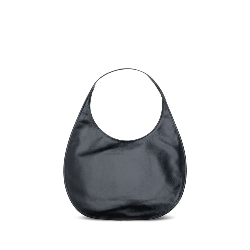 Courrèges Black Calf Leather Bos Taurus Shoulder Bag Glam Steals