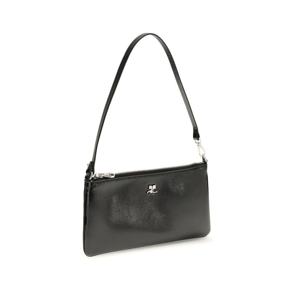 Courrèges Black Cowhide Shoulder Bag Glam Steals
