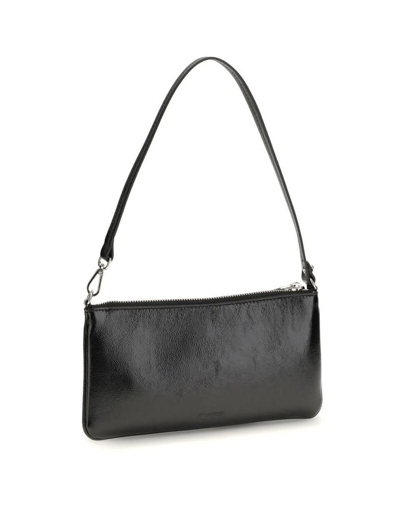Courrèges Black Cowhide Shoulder Bag Shoulder Bags