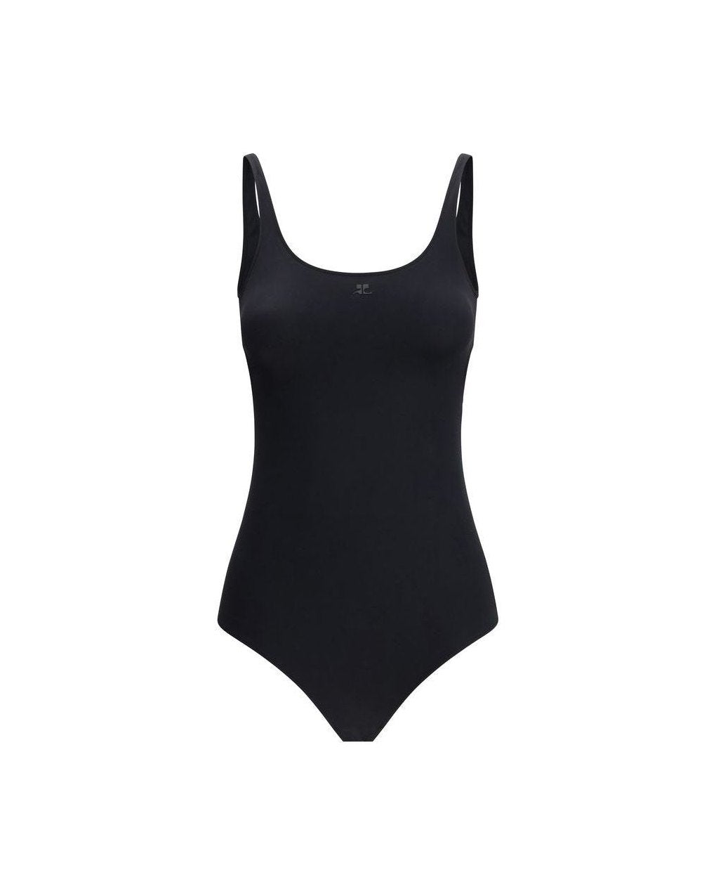 Courrèges Black Elastane One Piece Swimsuit Glam Steals