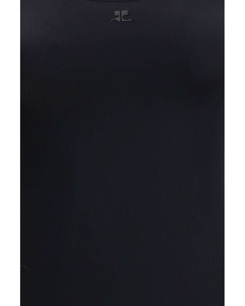 Courrèges Black Elastane One Piece Swimsuit One-Piece Swimsuits