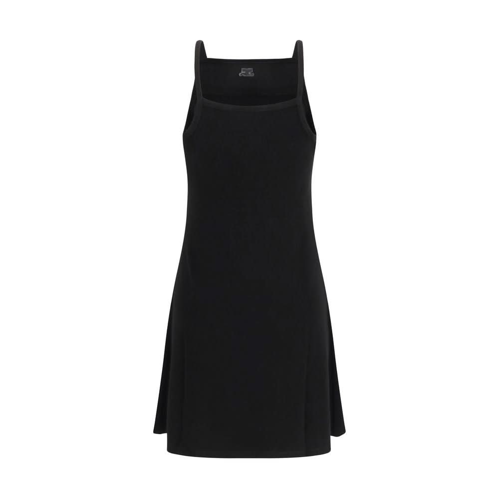 Courrèges Black Viscose Casual Dress