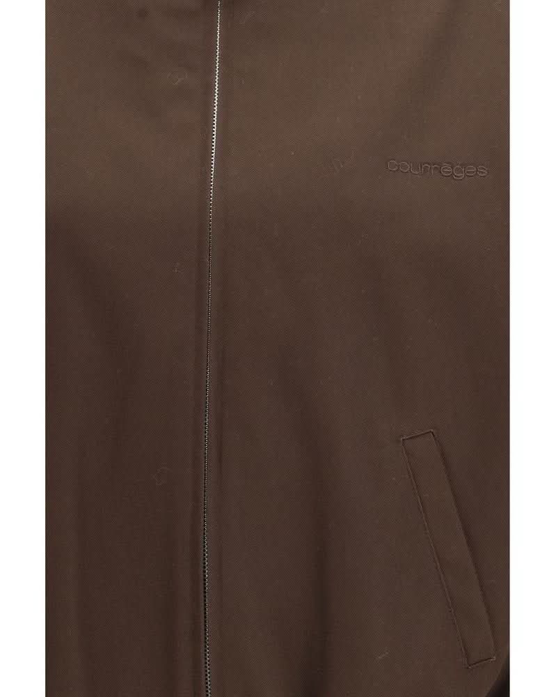 Courrèges Brown Polyester Bomber Jacket