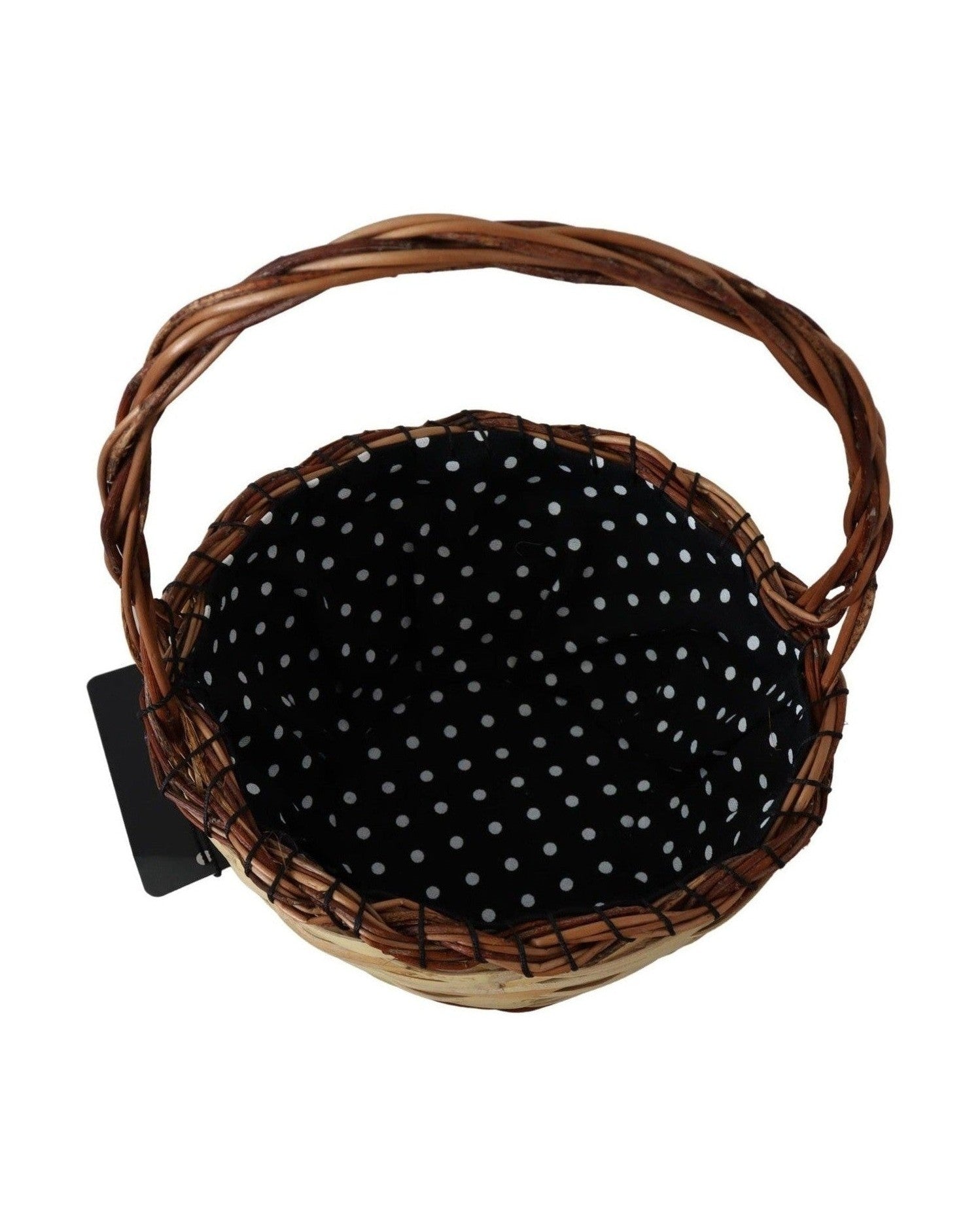 Dolce & Gabbana Beige Chic Wicker Basket Tote Bag Glam Steals