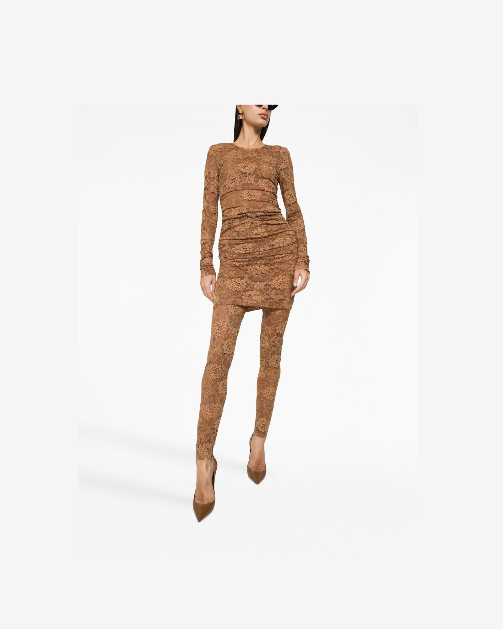 Dolce & Gabbana Beige Dress Glam Steals