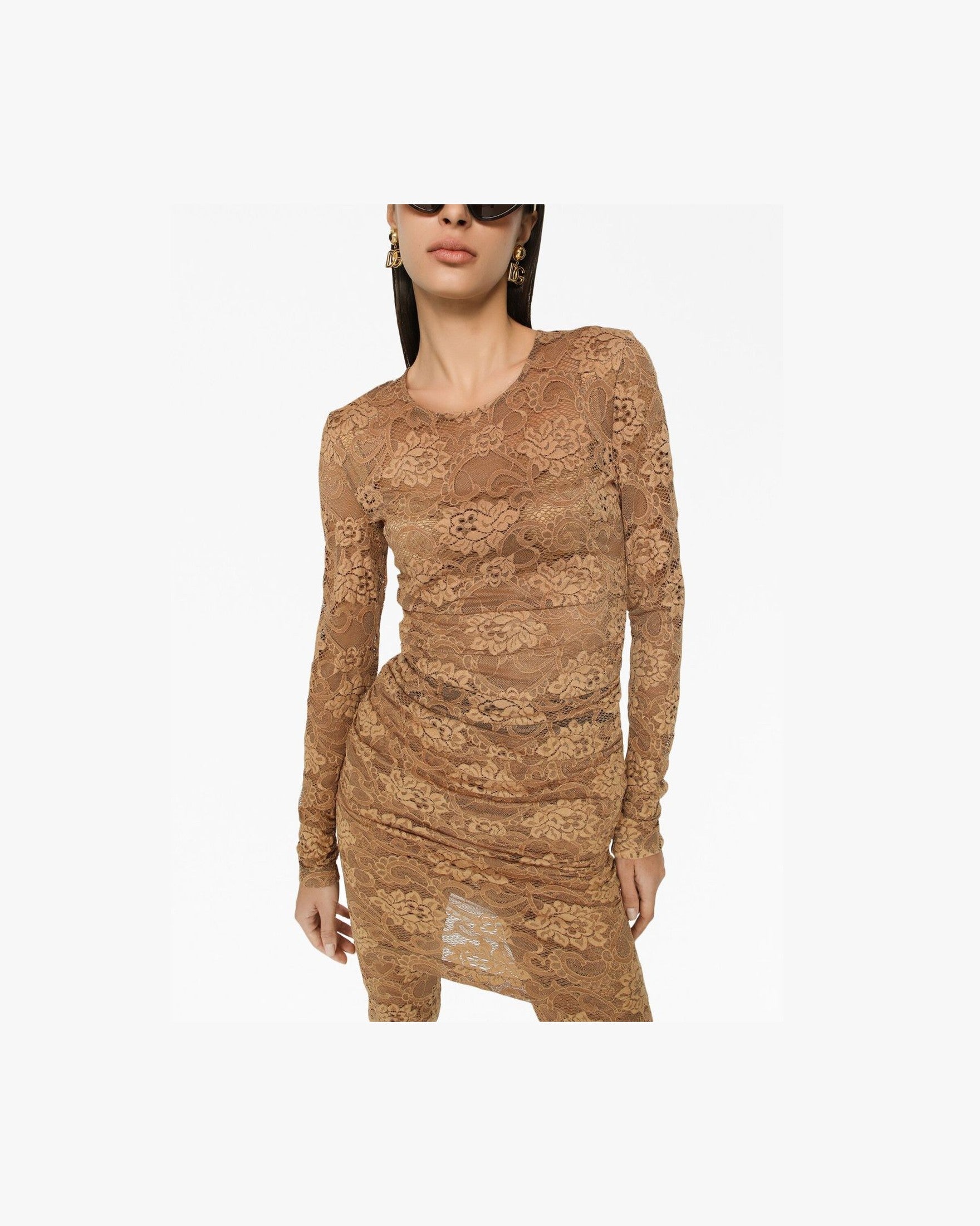 Dolce & Gabbana Beige Dress Glam Steals