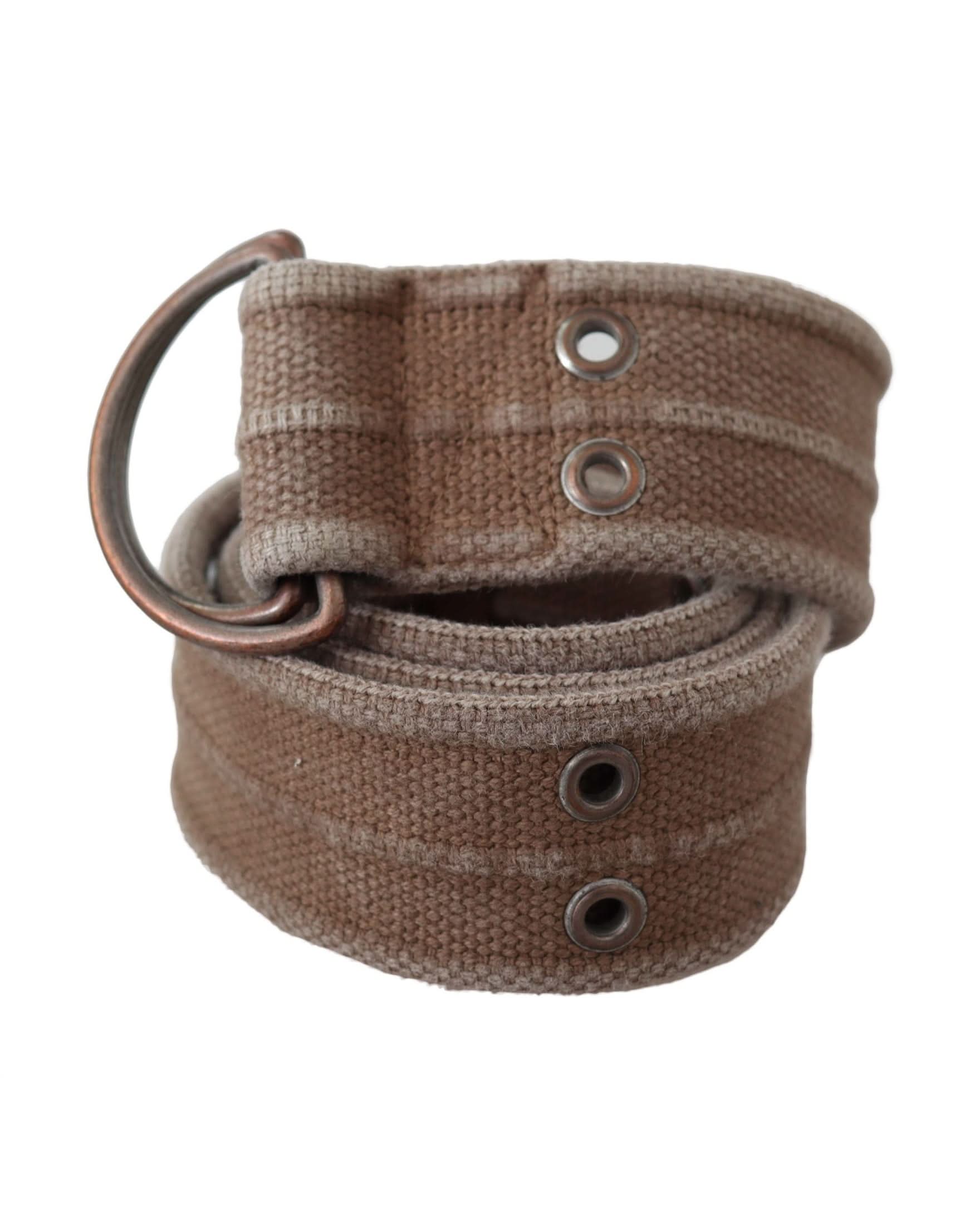 Dolce & Gabbana Beige Leather Logo Belt Sling Cintura Buckle Belts
