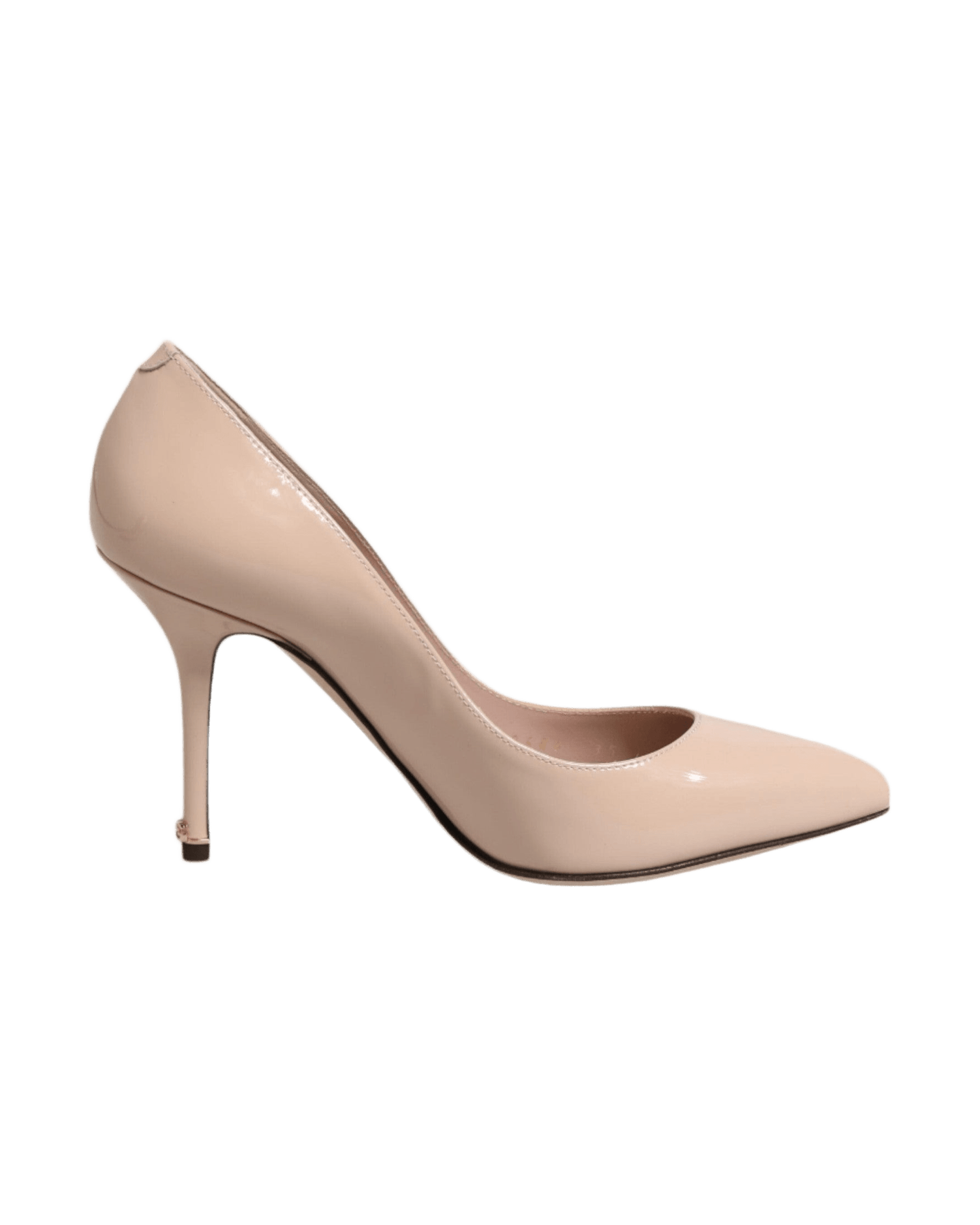 Dolce & Beige Gabbana Leather Patent Stiletto Heel Pumps Shoes Glam Steals