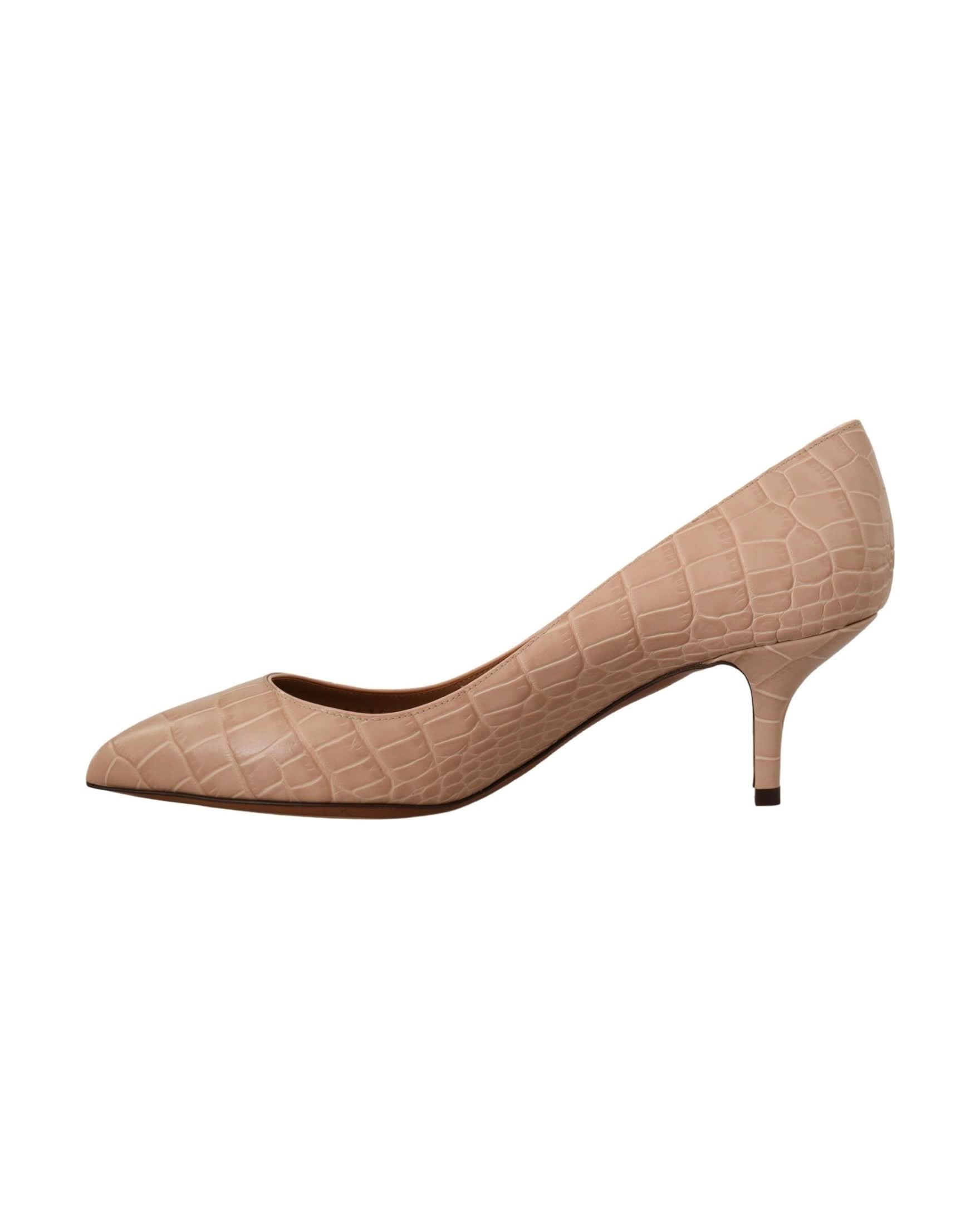 Dolce & Gabbana Beige Leather Pointed Heels Heels