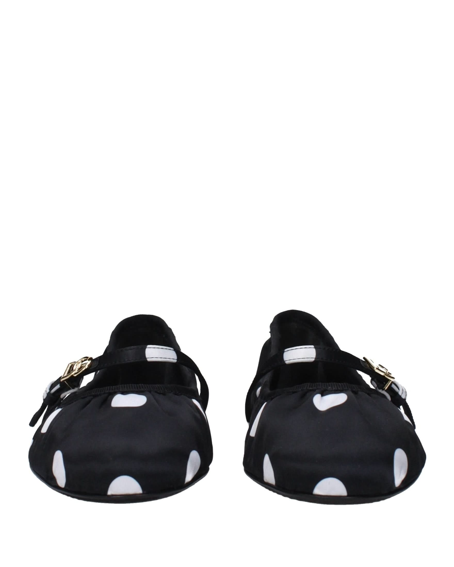 Dolce & Gabbana Black Ballet Flats Flats