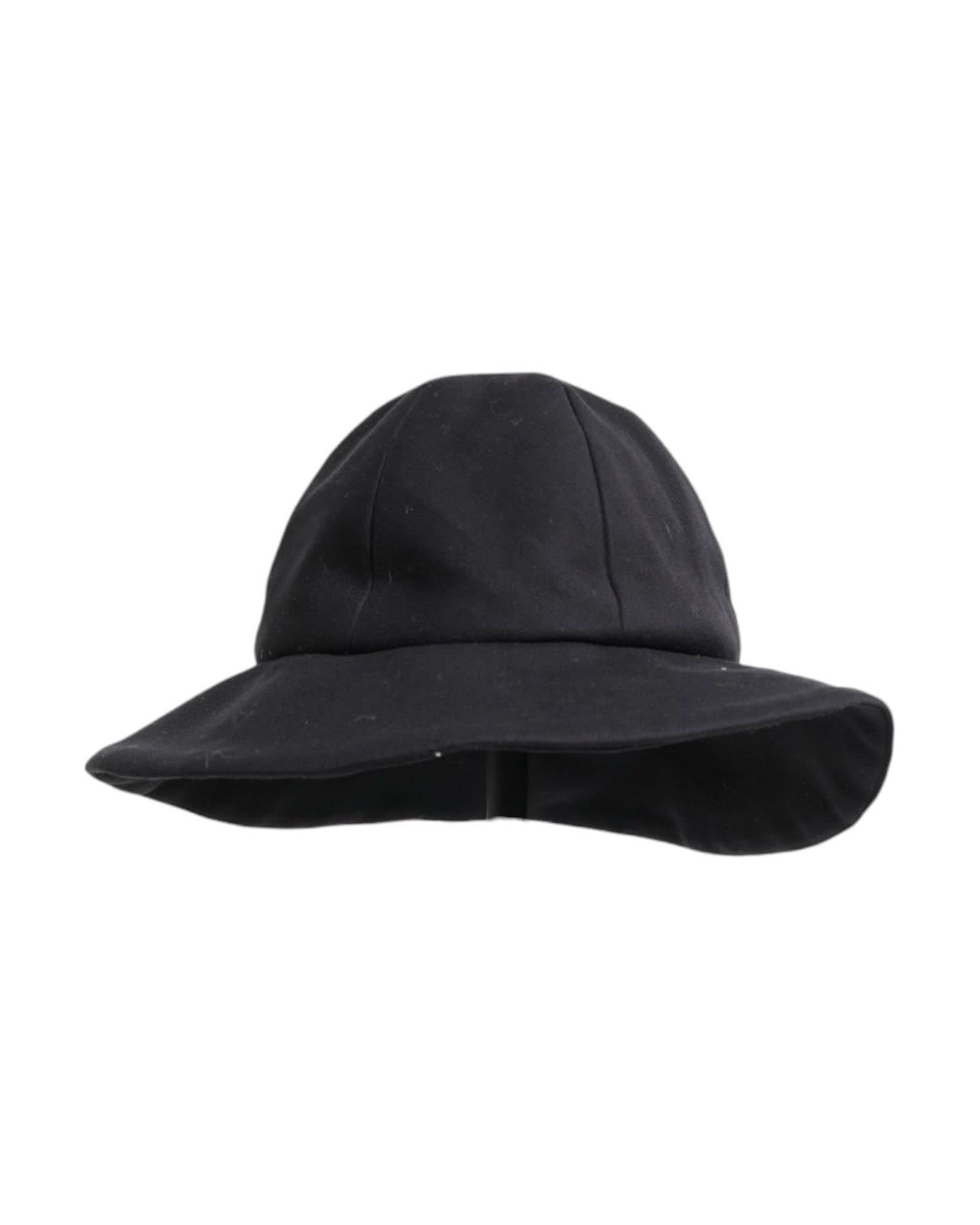 Dolce & Gabbana Black Cotton Wide Brim Bucket Hat Hats