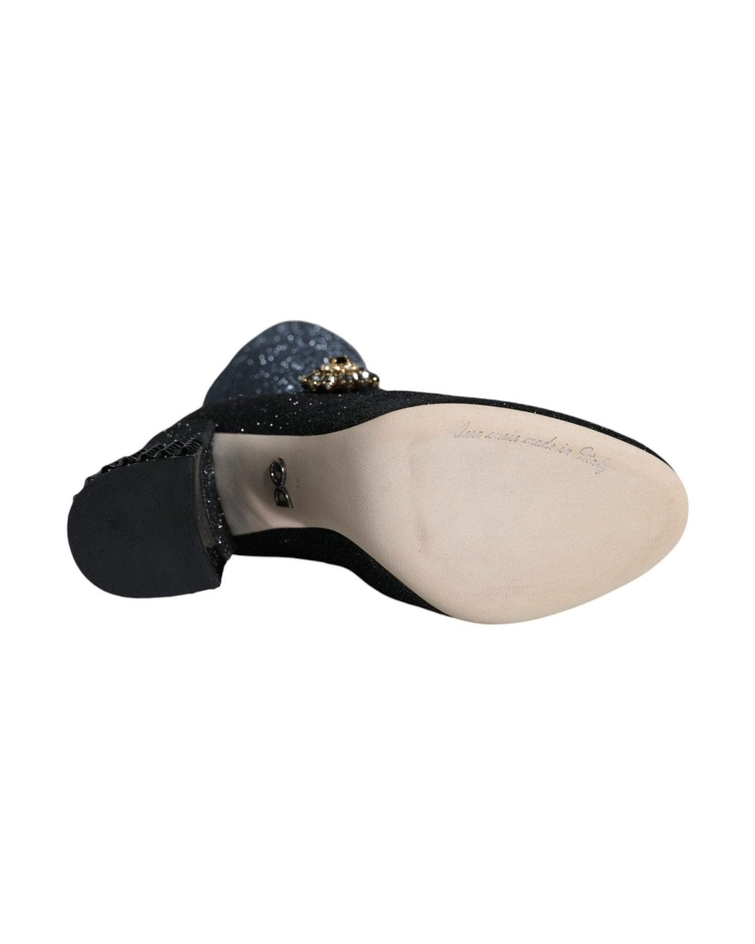 Dolce & Gabbana Black Crystal Mary Janes Booties Shoes Glam Steals