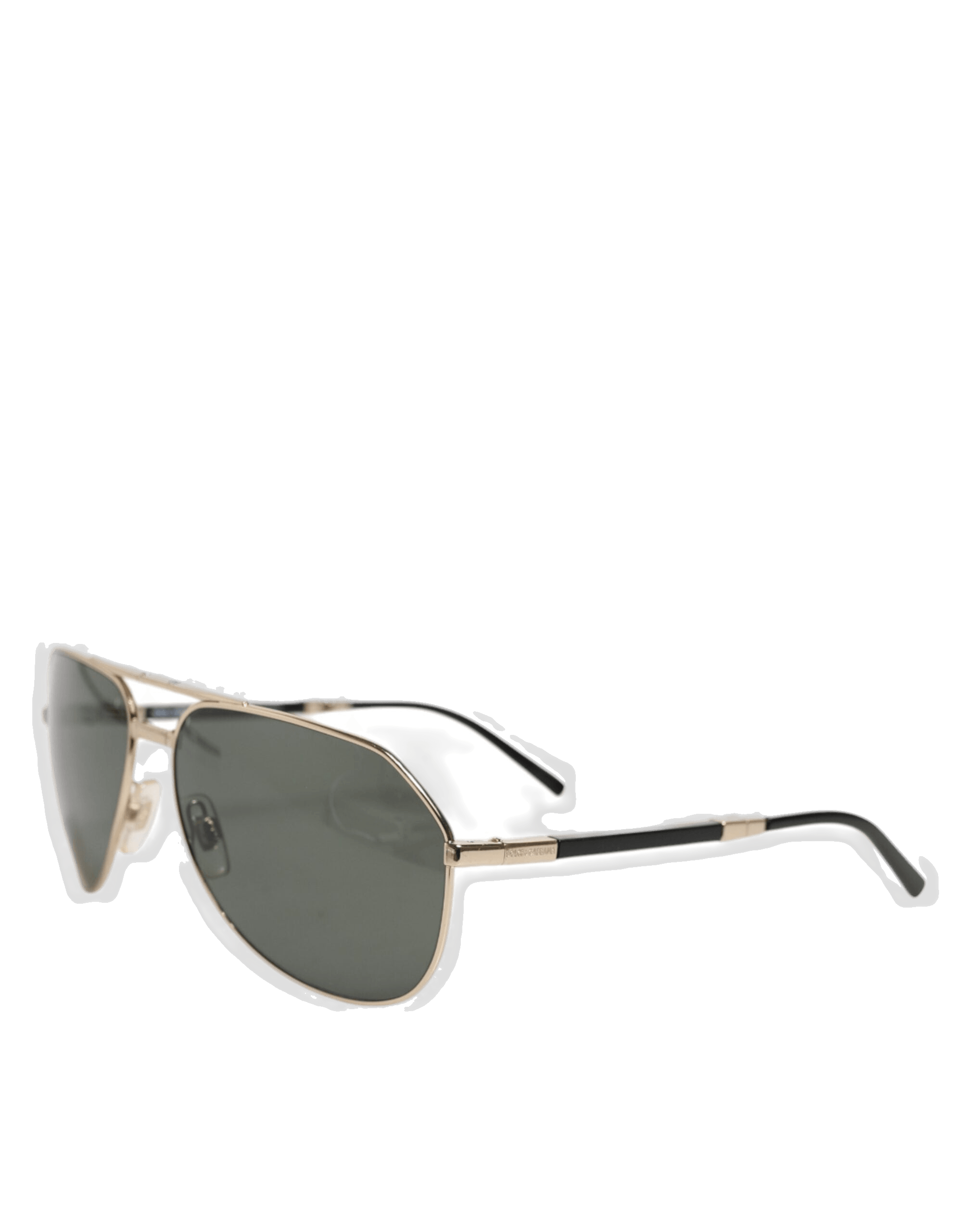 Dolce & Gabbana Black Dg2106k Gold Plated Polarized Metalframe Sunglasses Glam Steals