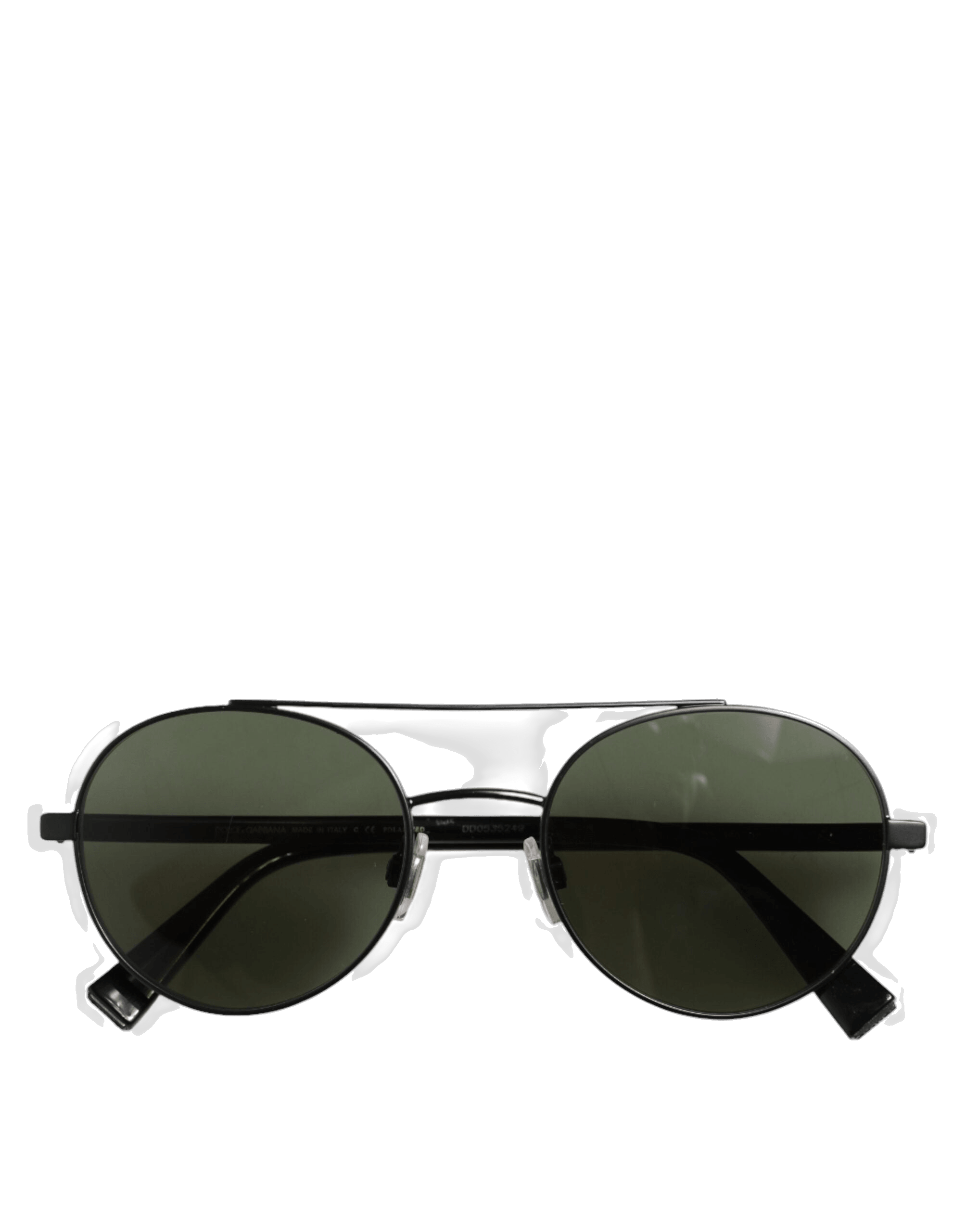 Dolce & Gabbana Black Dg2245 Matte Steel Frame Gray Lens Sunglasses Glam Steals