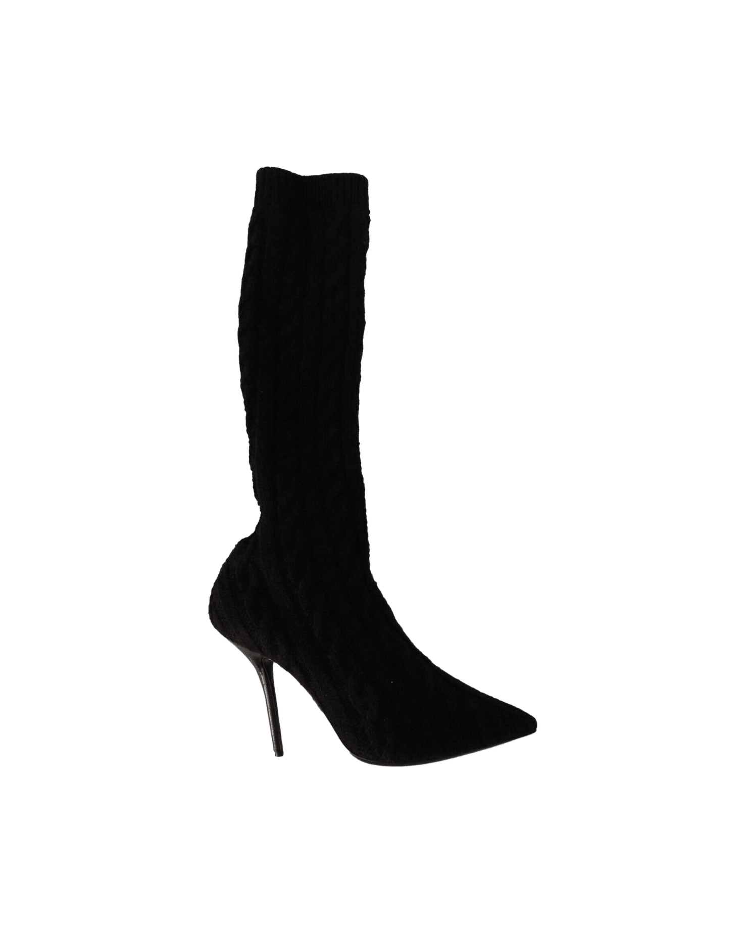 Dolce & Gabbana Black Elegant Stretch Sock Boots Glam Steals