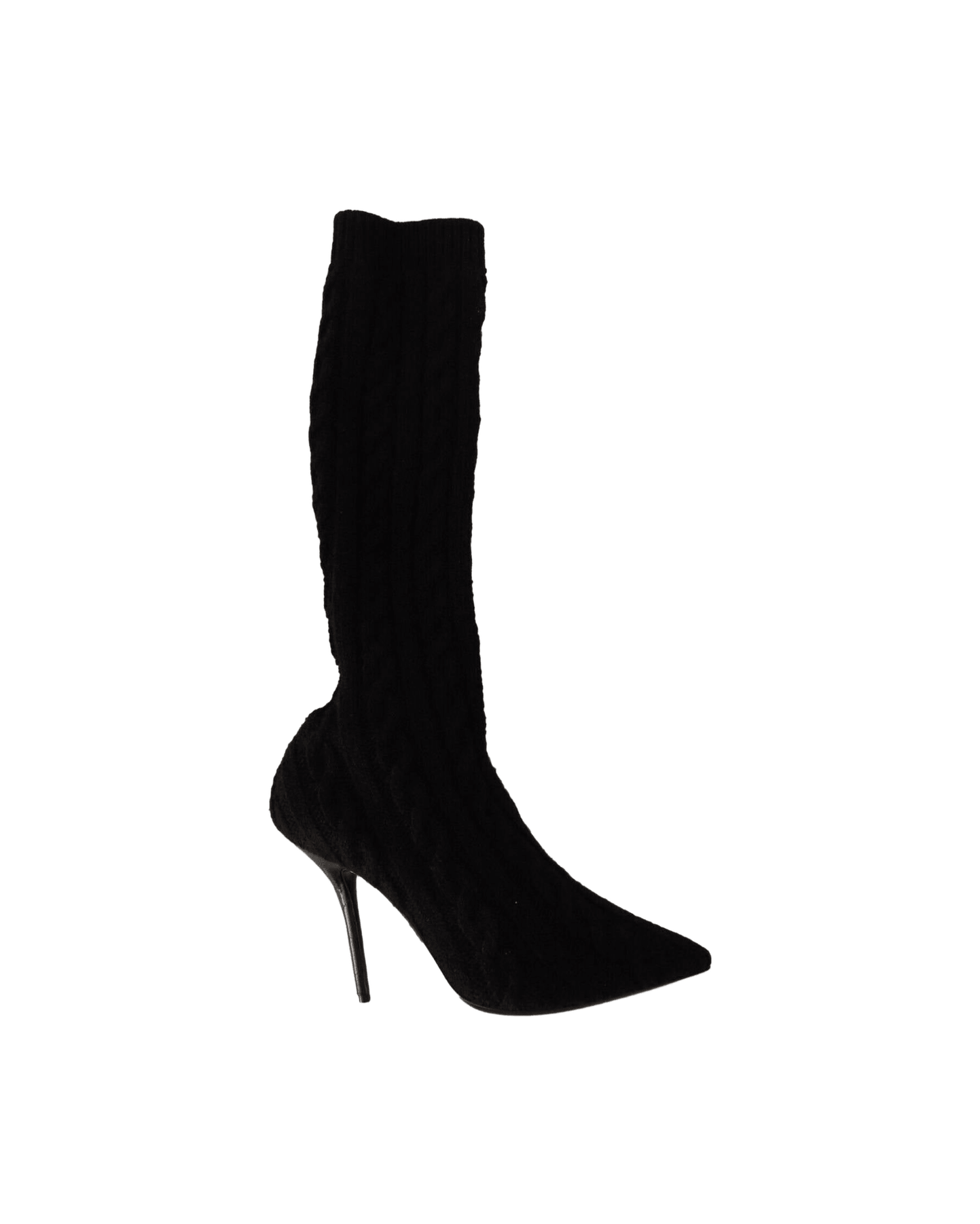 Dolce & Gabbana Black Elegant Stretch Sock Boots Boots