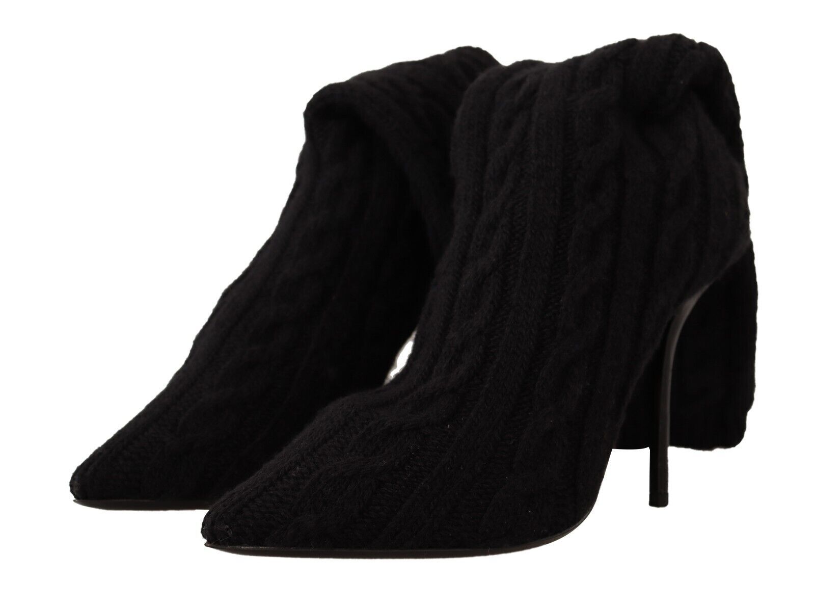 Dolce & Gabbana Black Elegant Stretch Sock Boots Glam Steals