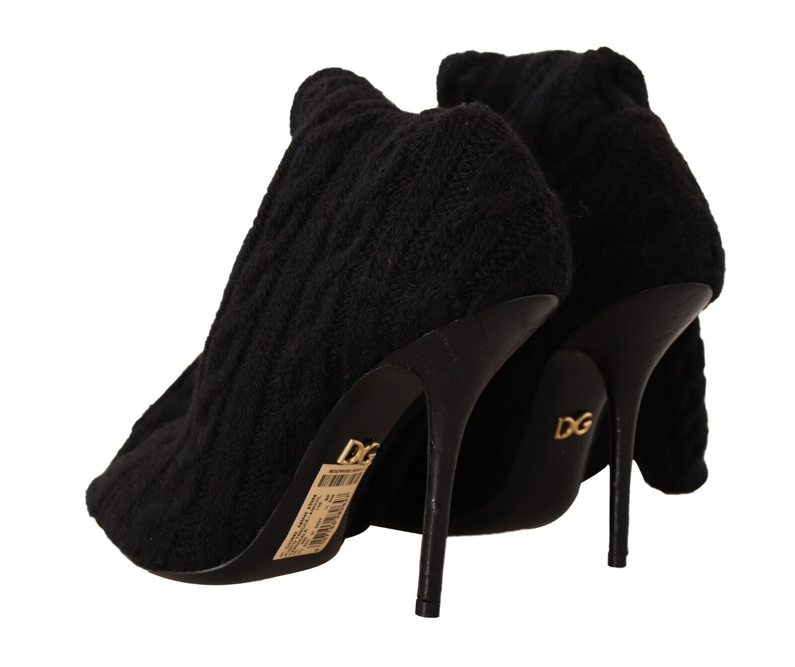 Dolce & Gabbana Black Elegant Stretch Sock Boots Glam Steals