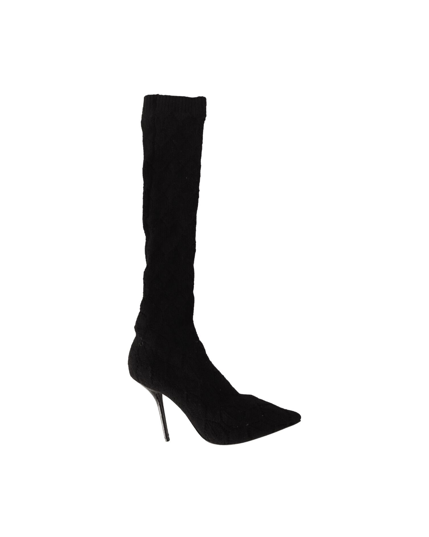 Dolce & Gabbana Black Elegant Stretch Socks Boots Boots