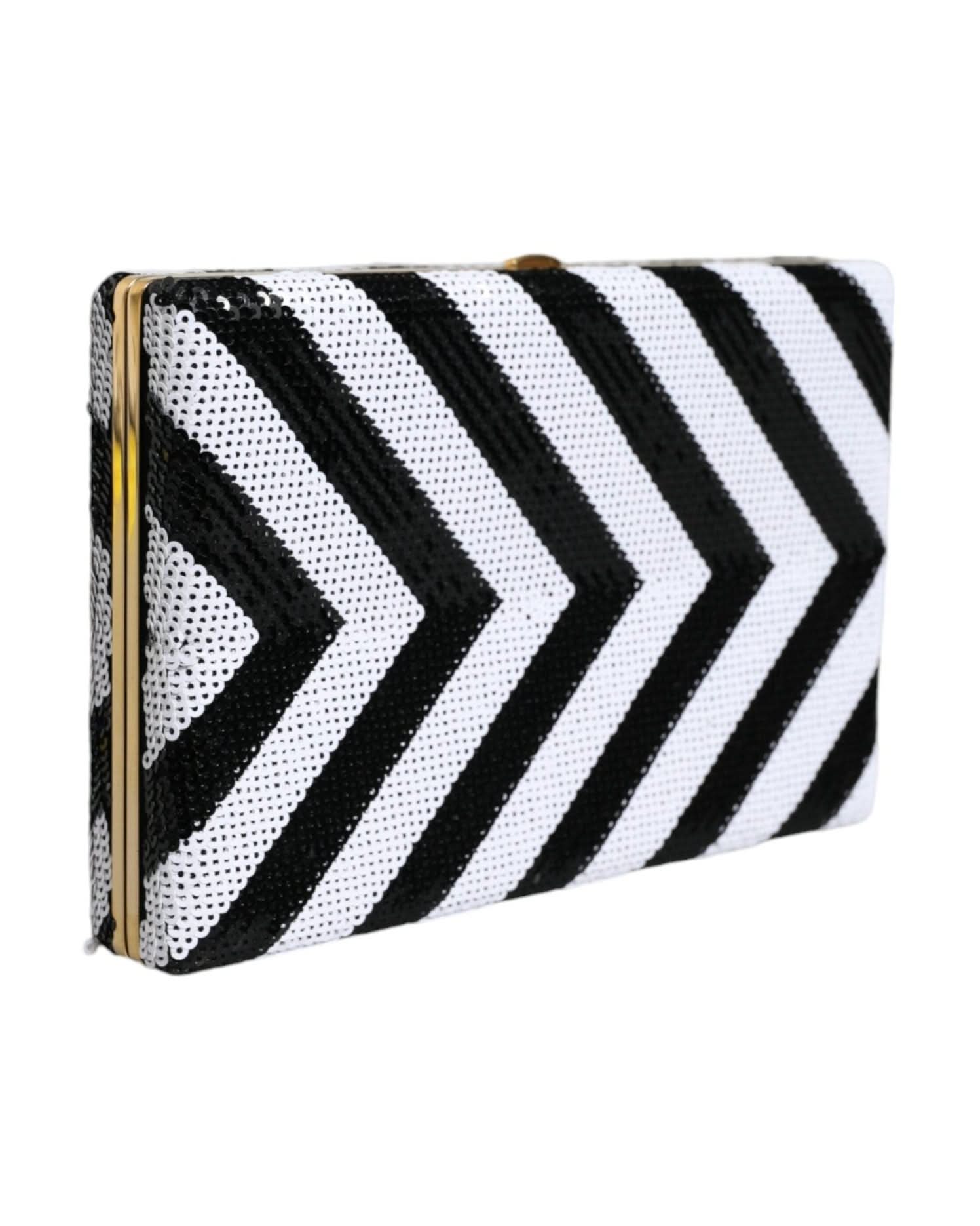 Dolce & Gabbana Black Frame Clutch Evening Party Purse Bag Clutch Bags