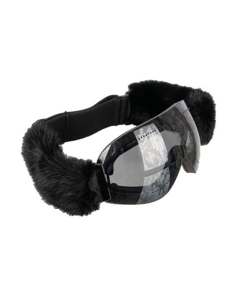 Dolce & Gabbana Black Fur Sunglasses