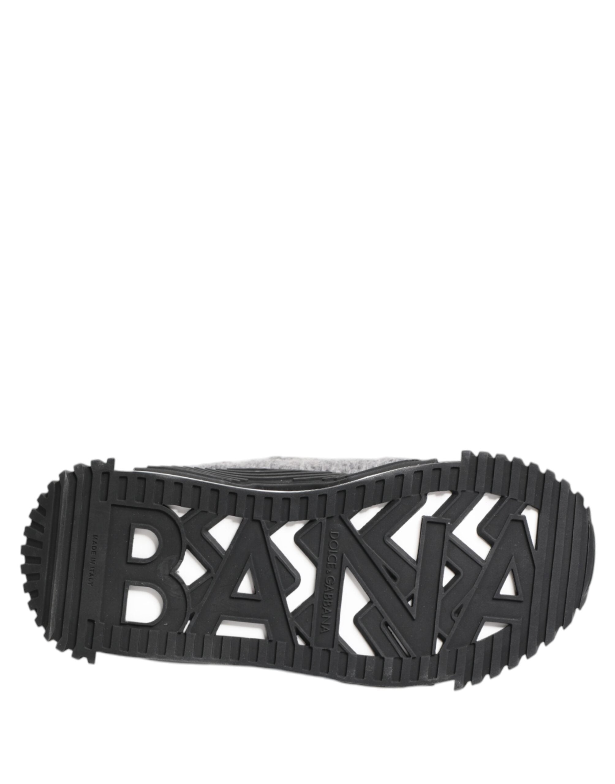 Dolce & Gabbana Black Gray Ns1 Low Top Sneakers Shoes Glam Steals