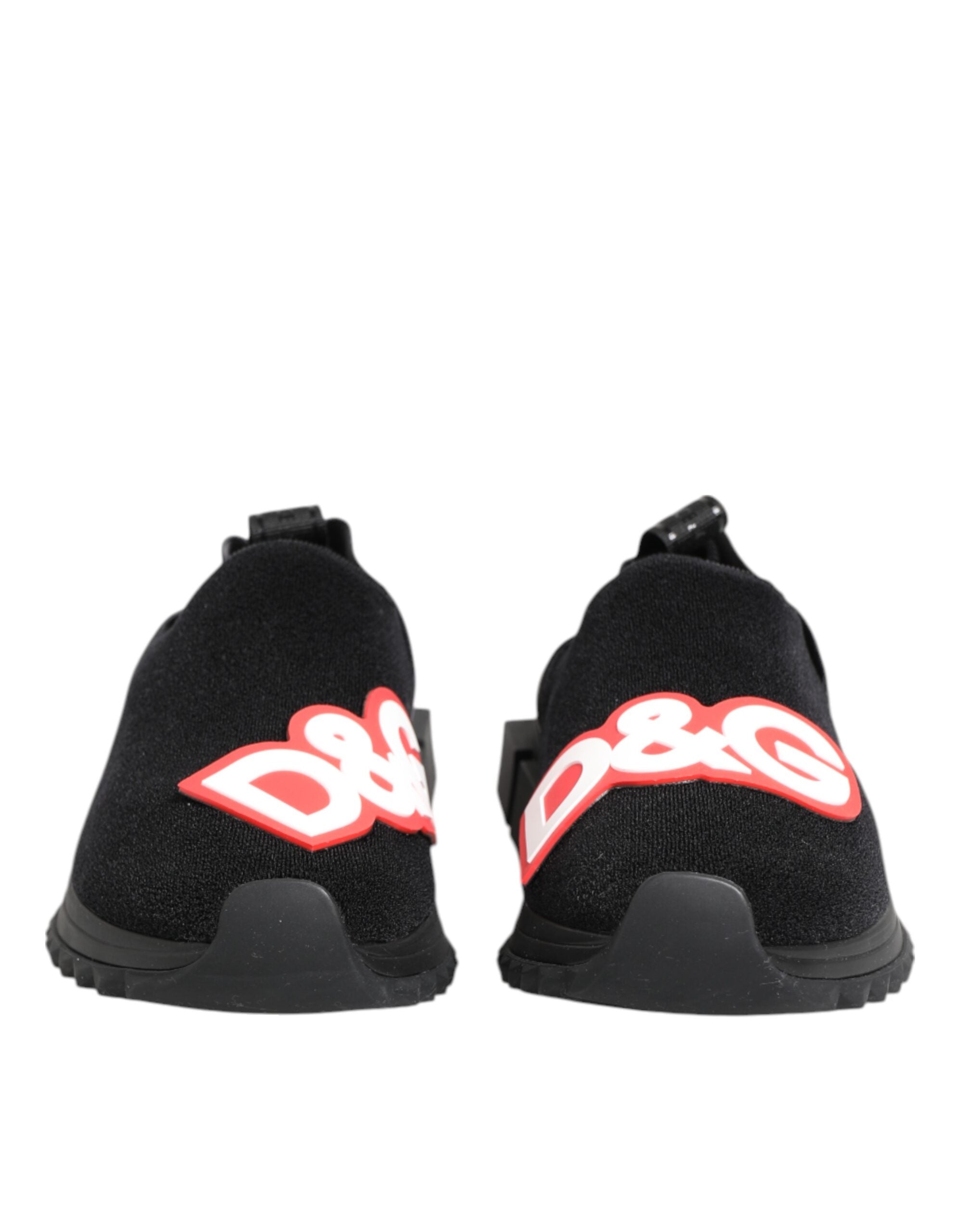 Dolce & Gabbana Black Grey Slip On Sorrento Sneakers Shoes Glam Steals