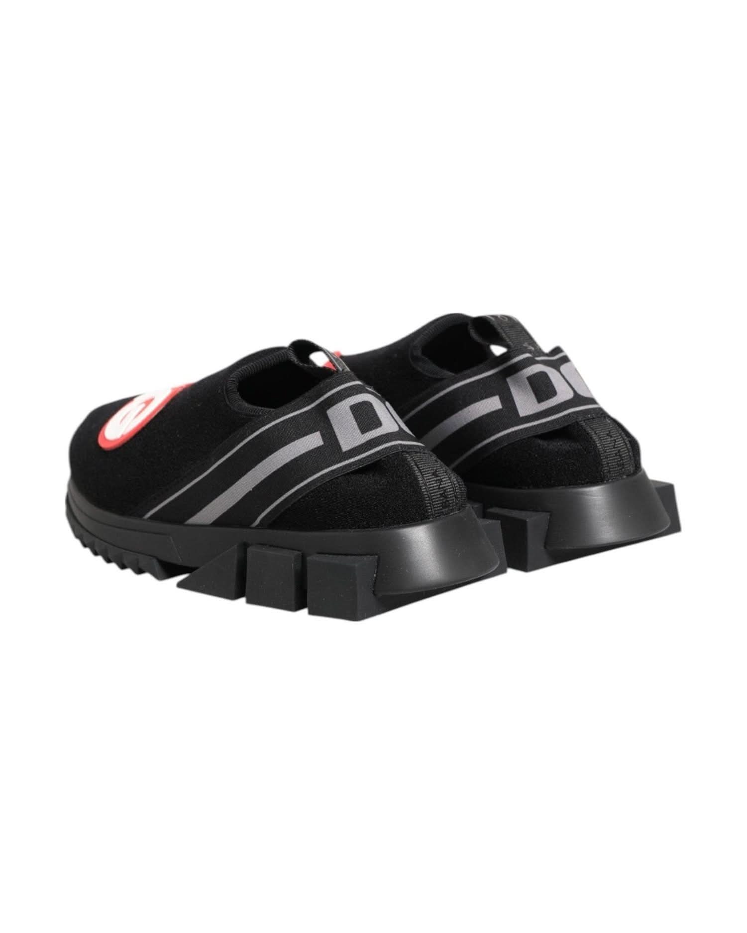 Dolce & Gabbana Black Slip On Sorrento Sneakers Shoes Sneakers